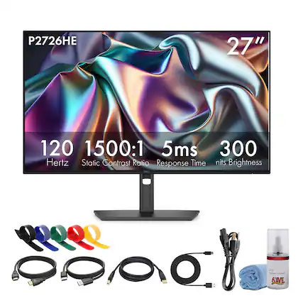 P2726HE 27" 120 1500:1 5ms 300 Hertz Static Contrast Ratio Response Time nits Brightness