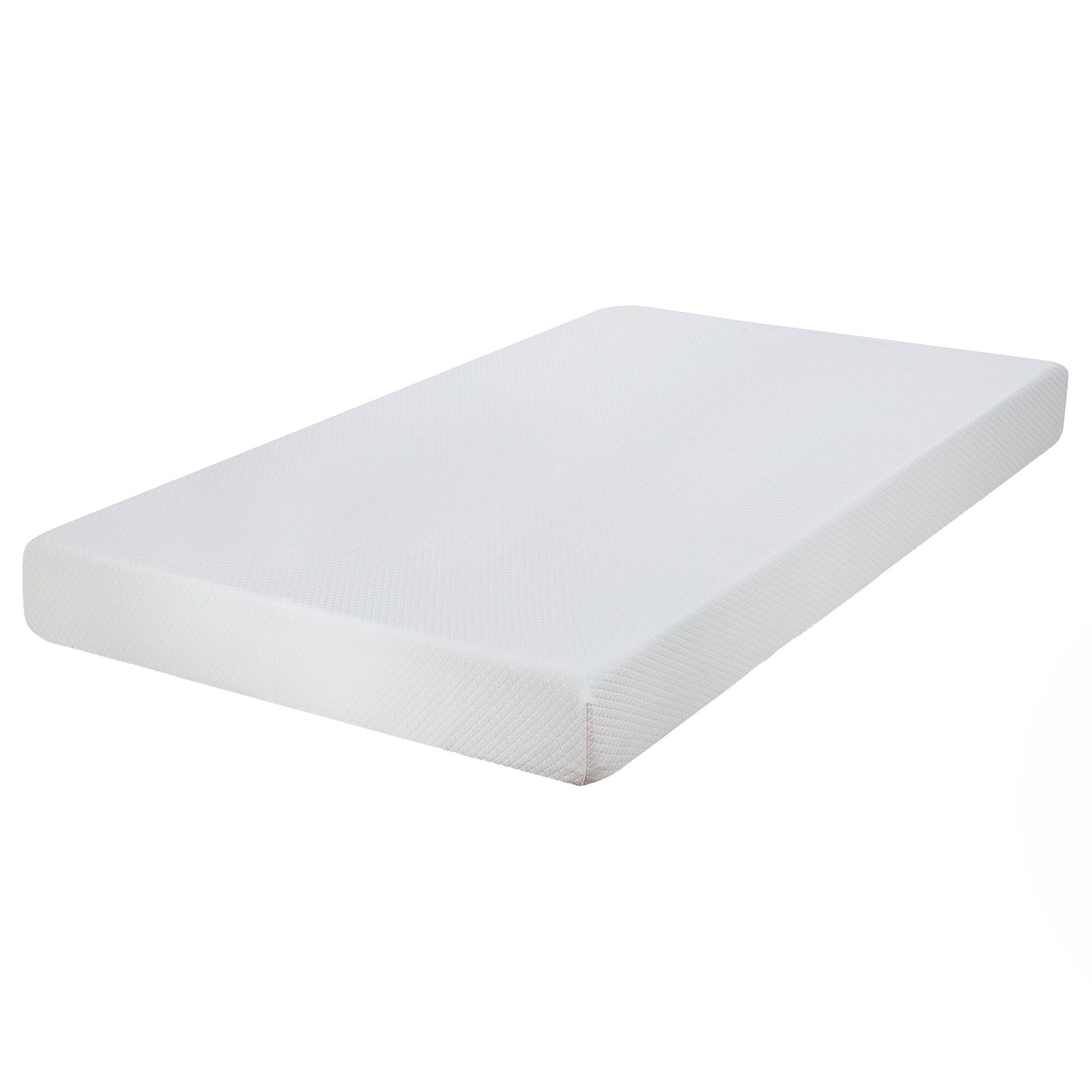 Left. Vaczon - 8 Inch Twin Size Mattress in a Box, Gel Memory Foam Mattresses with Comfort Foam for Cooling Night Sleep, Pressure Relie - White.