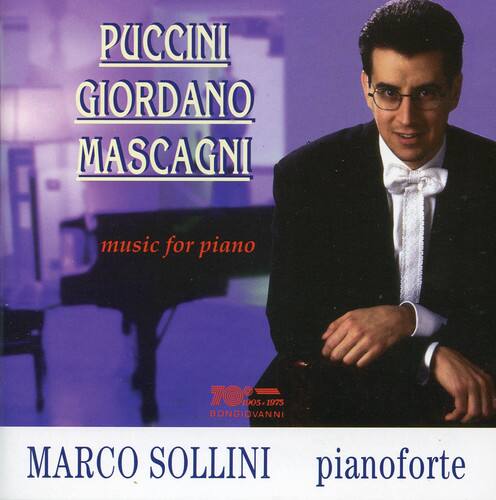PUCCINI  
GIORDANO  
MASCAGNI  

music for piano  

70%  
905-1975  
BONGIOVANNI  

MARCO SOLLINI  
pianoforte