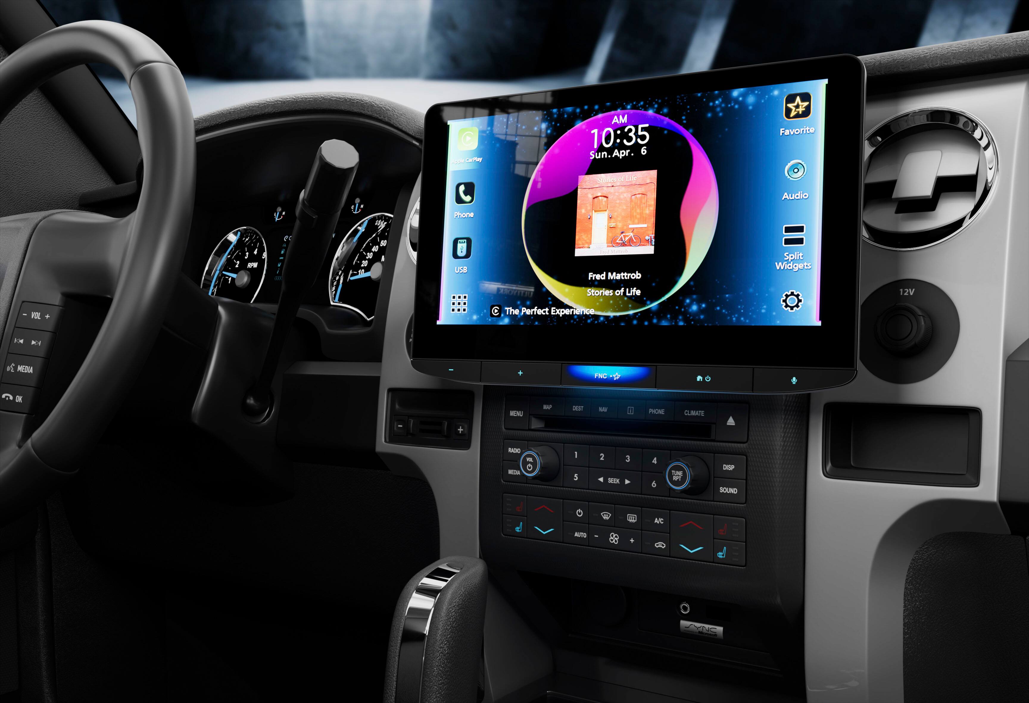 I VOL + a J 5 - e . - D0 50 4 30 I 20 Df  Cartley Phone .. USE AM 10:35 Sun.Apr. Sun. 6 sifes I Fred Mattrob Stories of Life C The Perfect Experience Favorite Audio Split Widgets C 12V F ac 30 MEDIA FNC o  MENU - DEST N PHCNE CLIMATE -ADO - - 1 5 2 SEIK 3 4 6 TRE 5 DISP SOUND 11 AC NUTTO 1 YNG