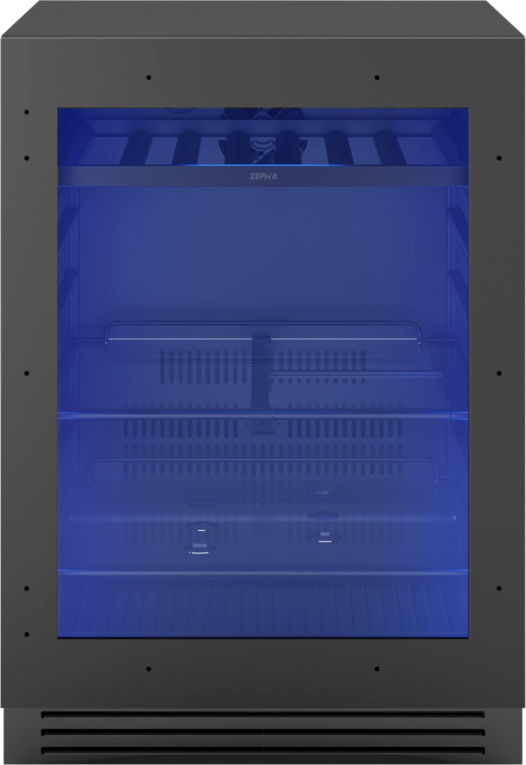 Alt View 18. Zephyr - Presrv 24 in. 7-Bottle and 108-Can Built-in Compact 5.6 cu ft.Single Zone Panel-Ready Beverage Cooler - Panel Ready + Glass.