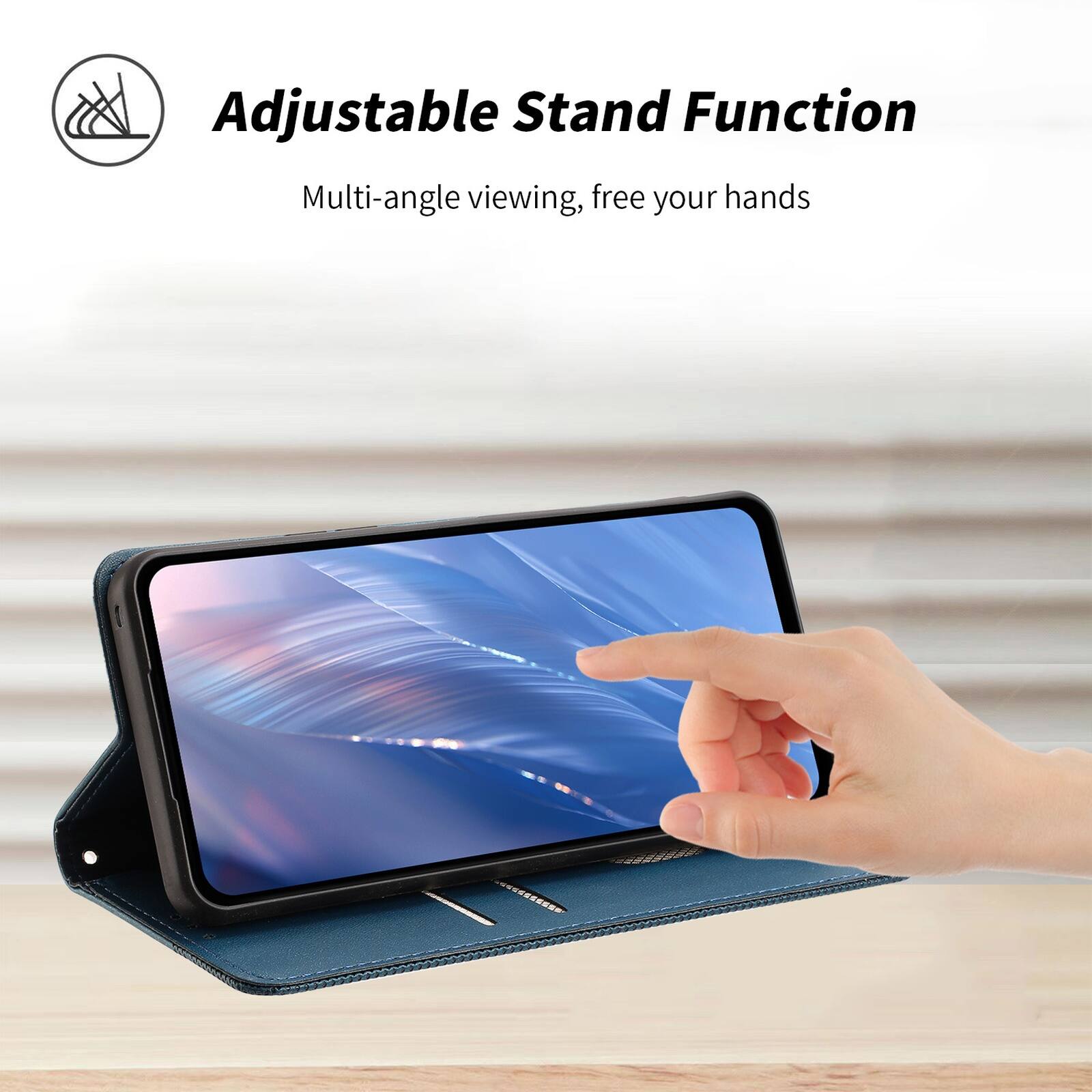 Adjustable Stand Function  
Multi-angle viewing, free your hands