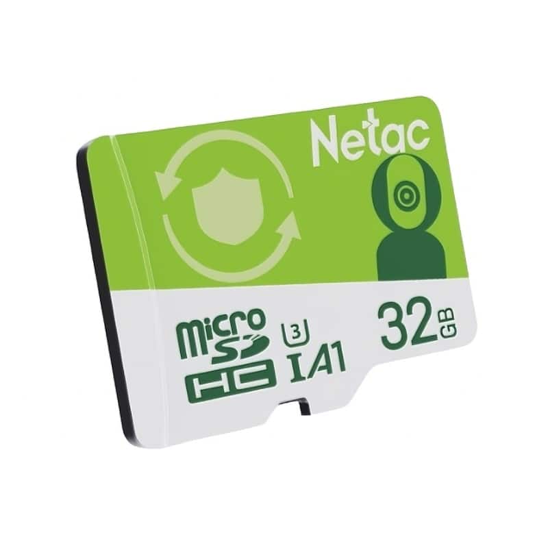 Netac - P500 32GB MicroSD Card U3 V30 A1 – Up to 100MB/s Read, 4K Recording, Dash Cam & Security Camera Memory Card