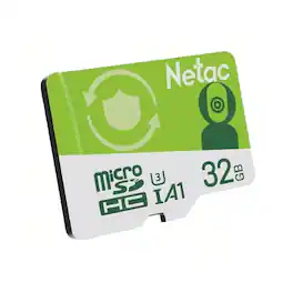 Netac - P500 32GB MicroSD Card U3 V30 A1 – Up to 100MB/s Read, 4K Recording, Dash Cam & Security Camera Memory Card