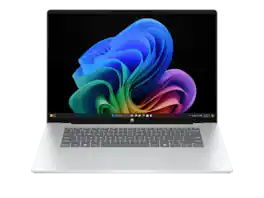 HP - OmniBook 5 Laptop Computer 16" 2K Snapdragon X 16 GB memory;256 GB SSD - Glacier silver aluminum