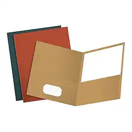 Esselte - Earthwise by Oxford 2-Pocket Presentation Folders, 25/Box (OXF 78513) - Assorted Colors