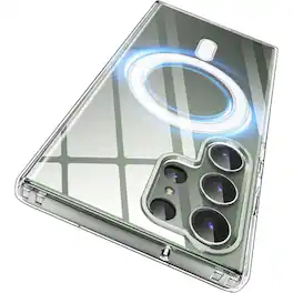 Kitcheniva - Hybrid Armor Shockproof With MagSafe Phone Case For Samsung Galaxy S23 - Clear