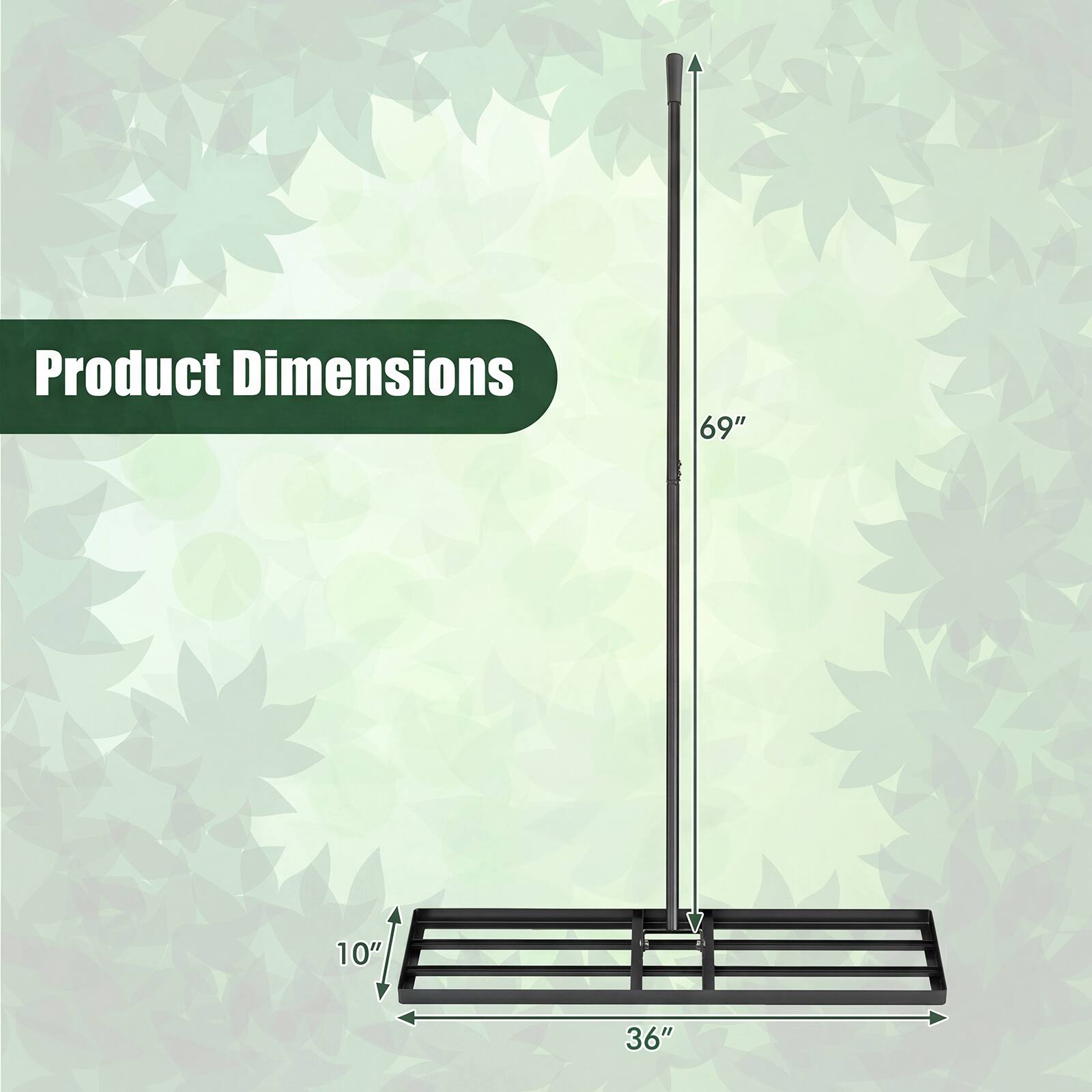 Product Dimensions: 69" x 10" x 36"