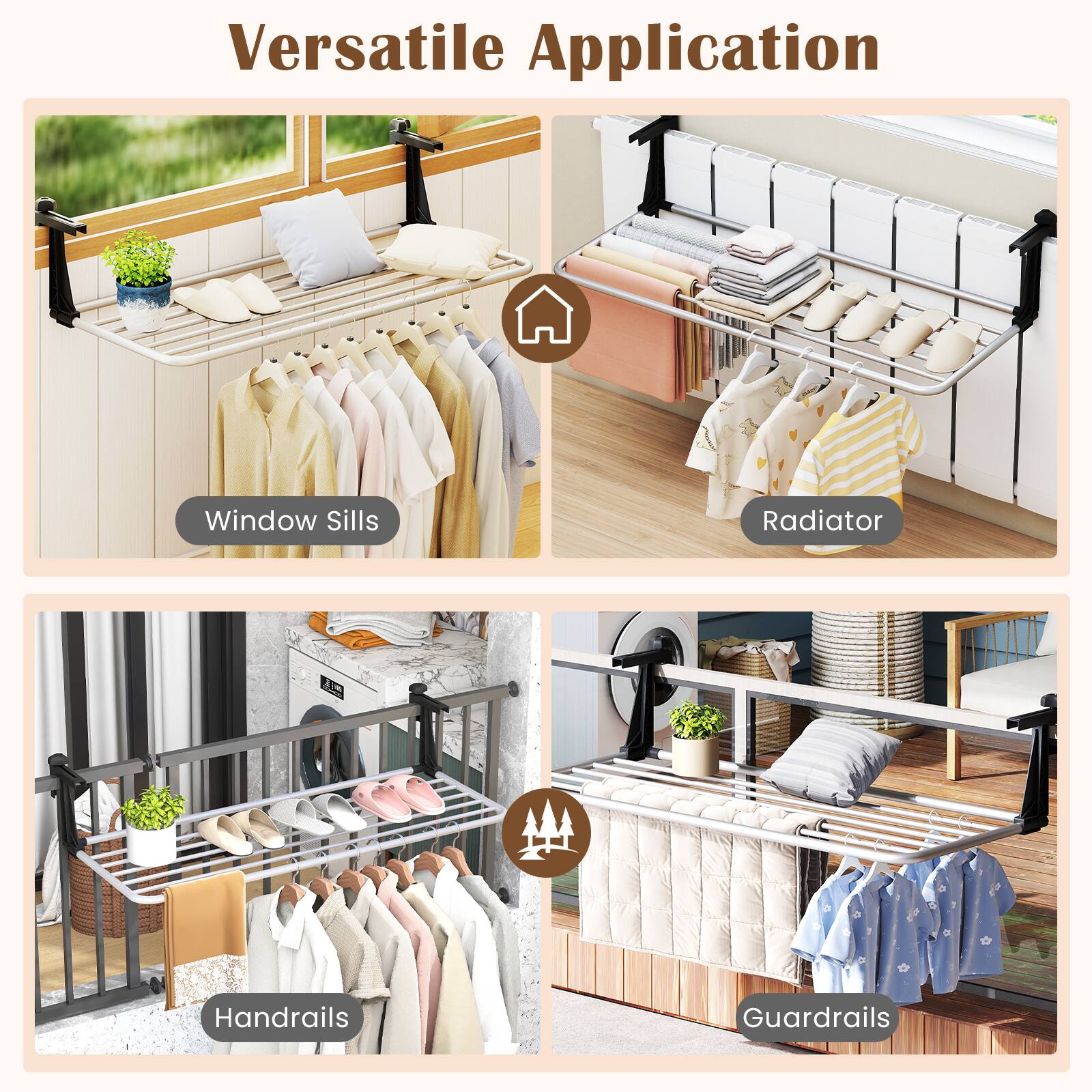 Versatile Application

- Window Sills
- Radiator
- Handrails
- Guardrails