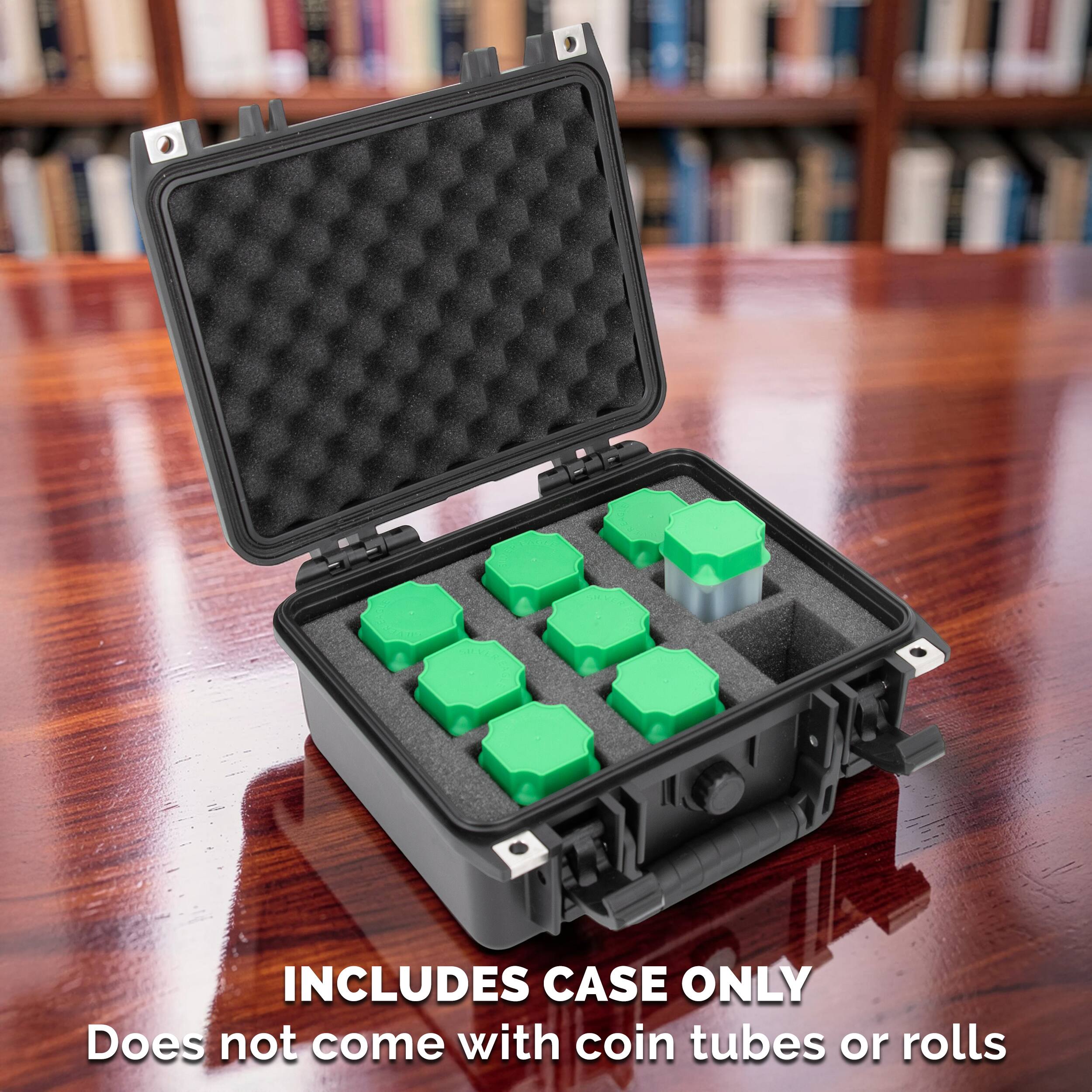INCLUDES CASE ONLY  
Does not come with coin tubes or rolls