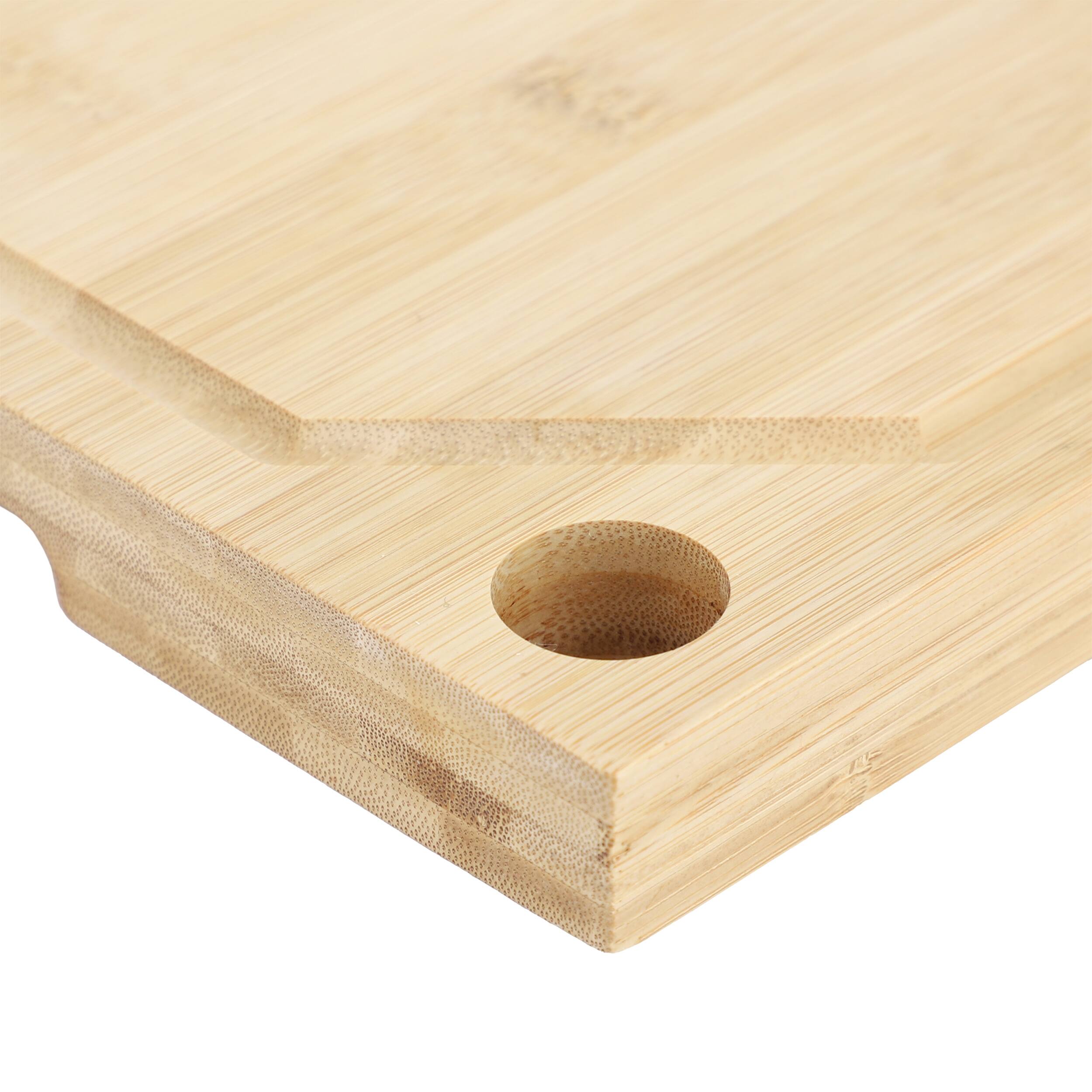 Alt View 3. MegaChef - MegaChef 17.5 x 12 Inch Bamboo Wood Cutting Board - Brown.