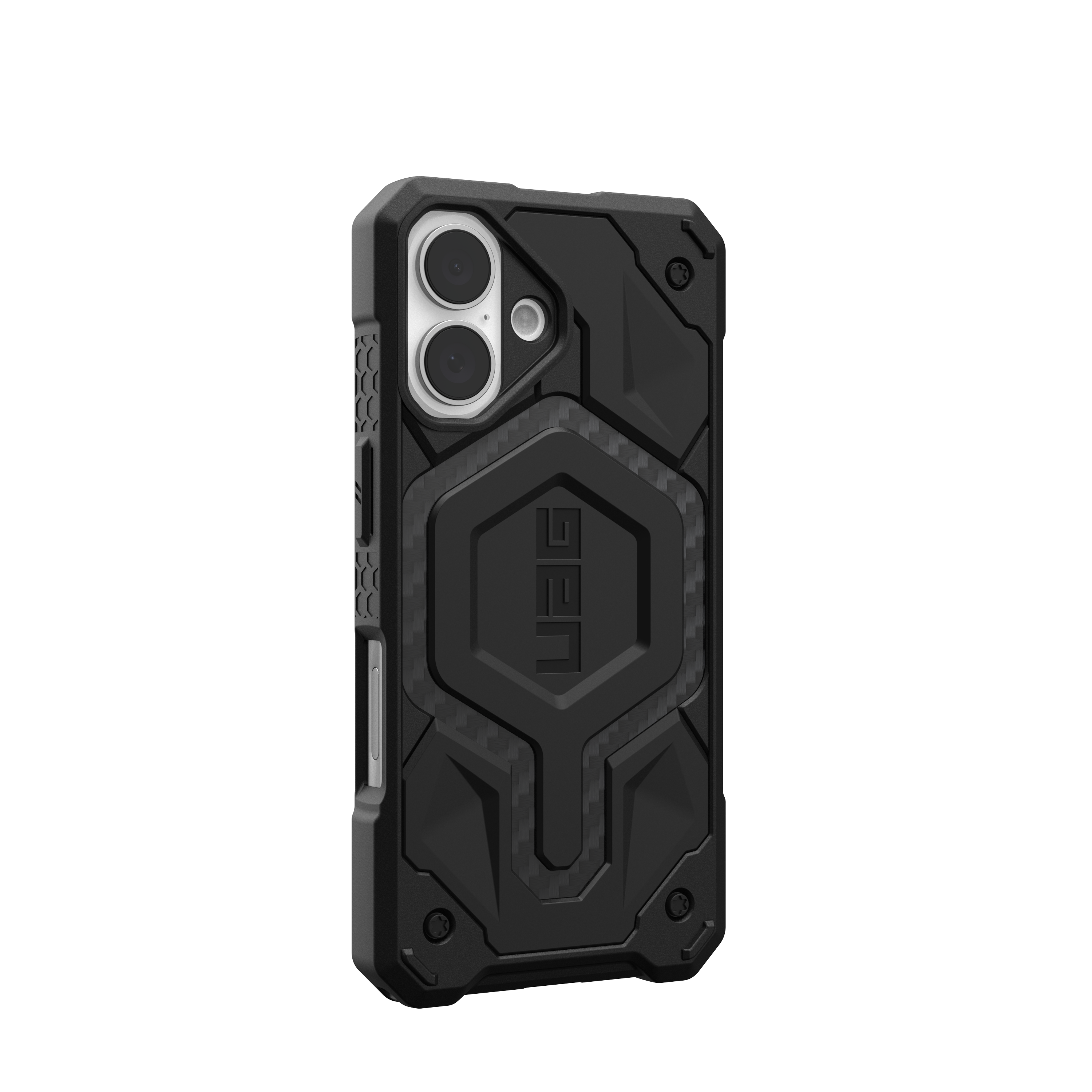 Alt View 2. UAG - Monarch Pro Series Case with Magsafe for Apple iPhone 16 - Carbon Fiber.