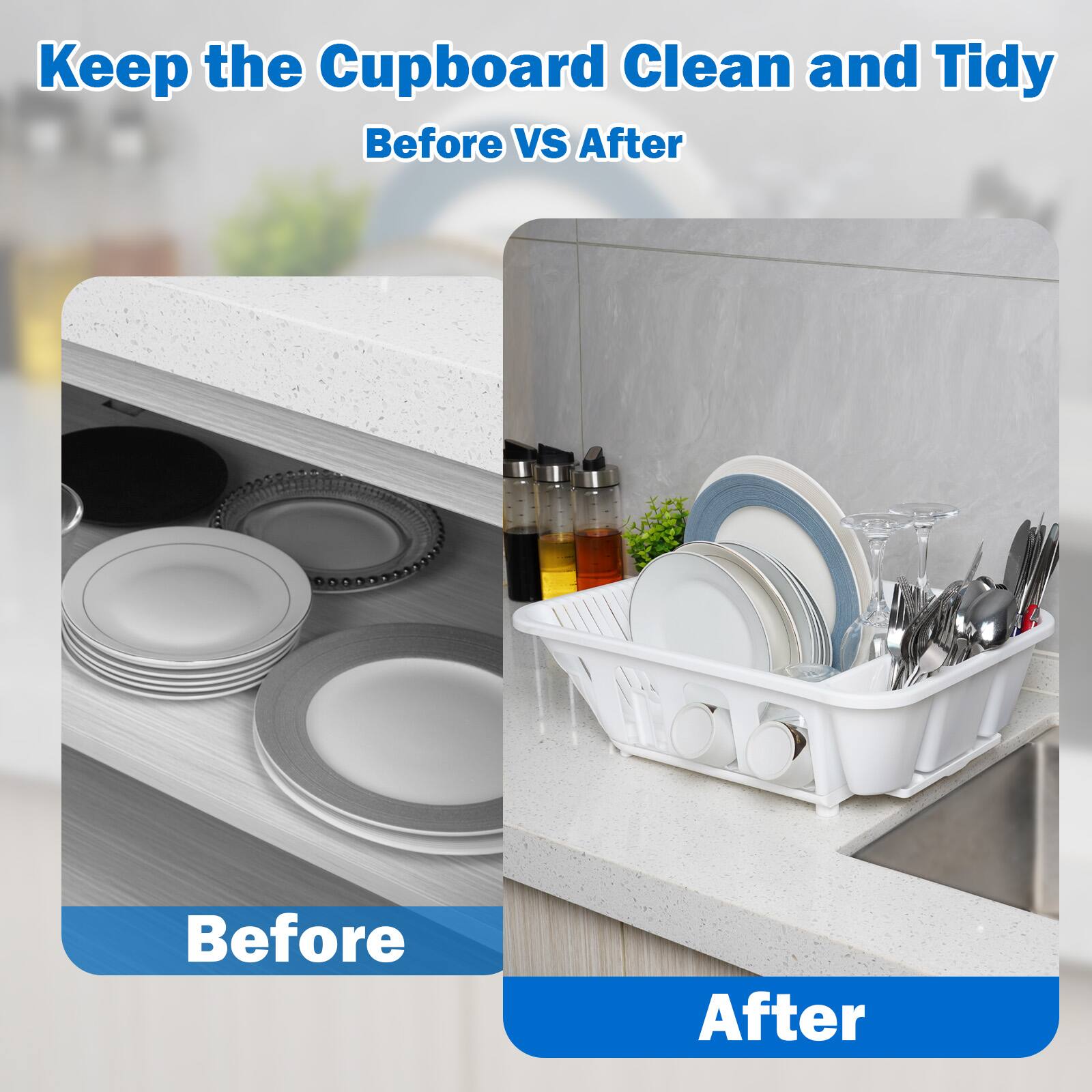 Keep the Cupboard Clean and Tidy  
Before VS After  

Before  
After