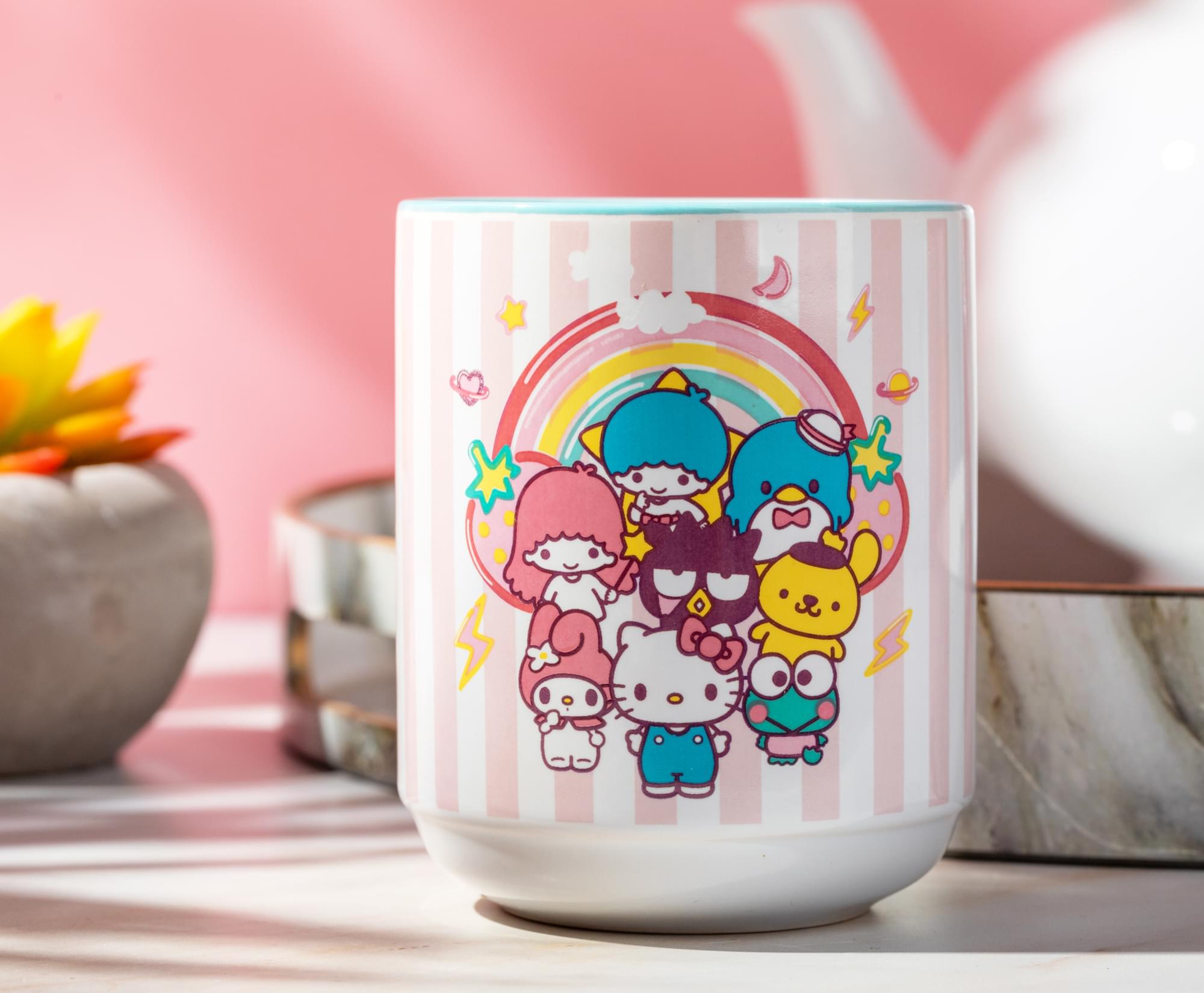 Alt View 5. Silver Buffalo - Sanrio Hello Kitty and Friends Asian Ceramic Tea Cup | Holds 12 Ounces - Pink.