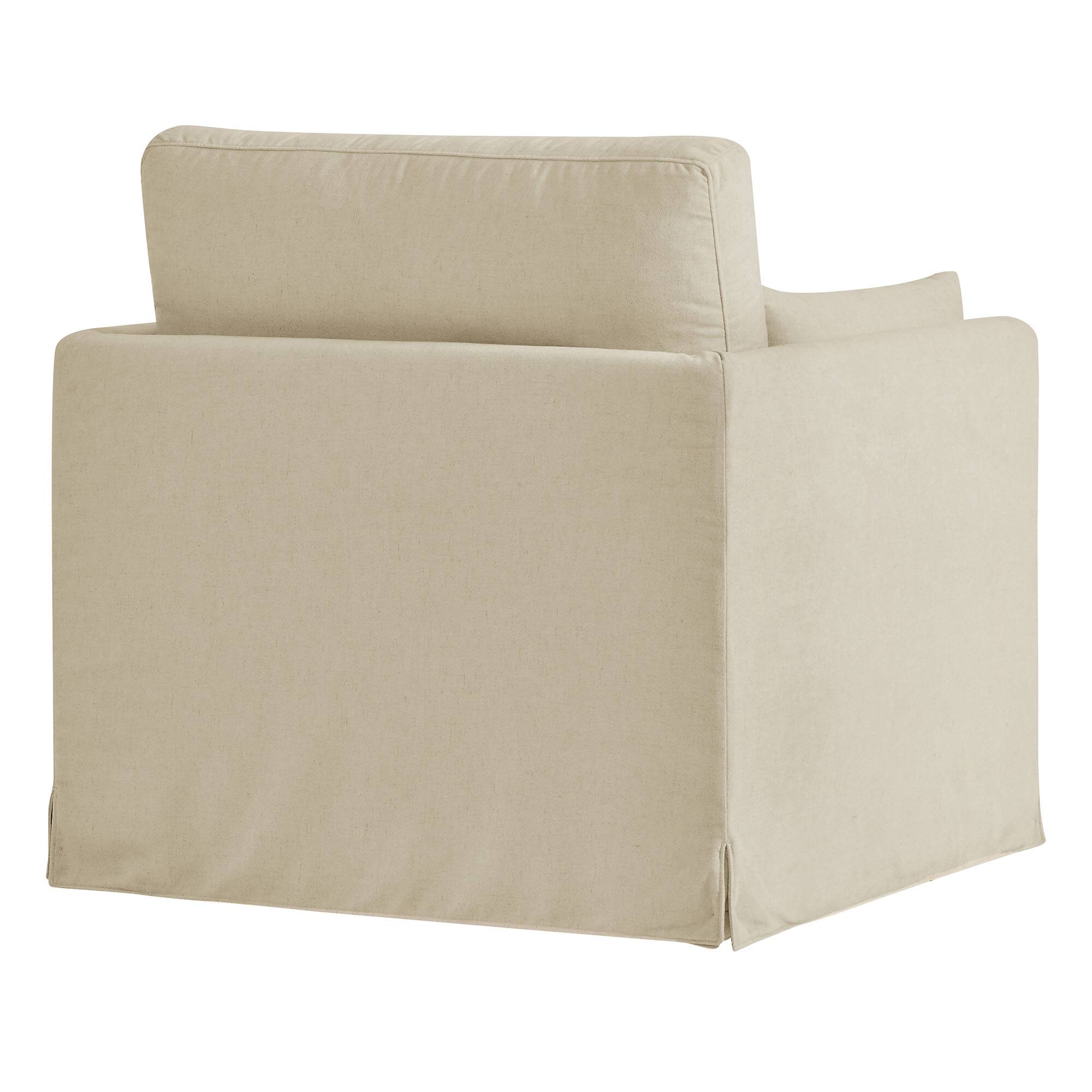 Alt View 3. Modway - Wellfleet Slipcovered Linen-Blend Armchair by Modway - Linen.