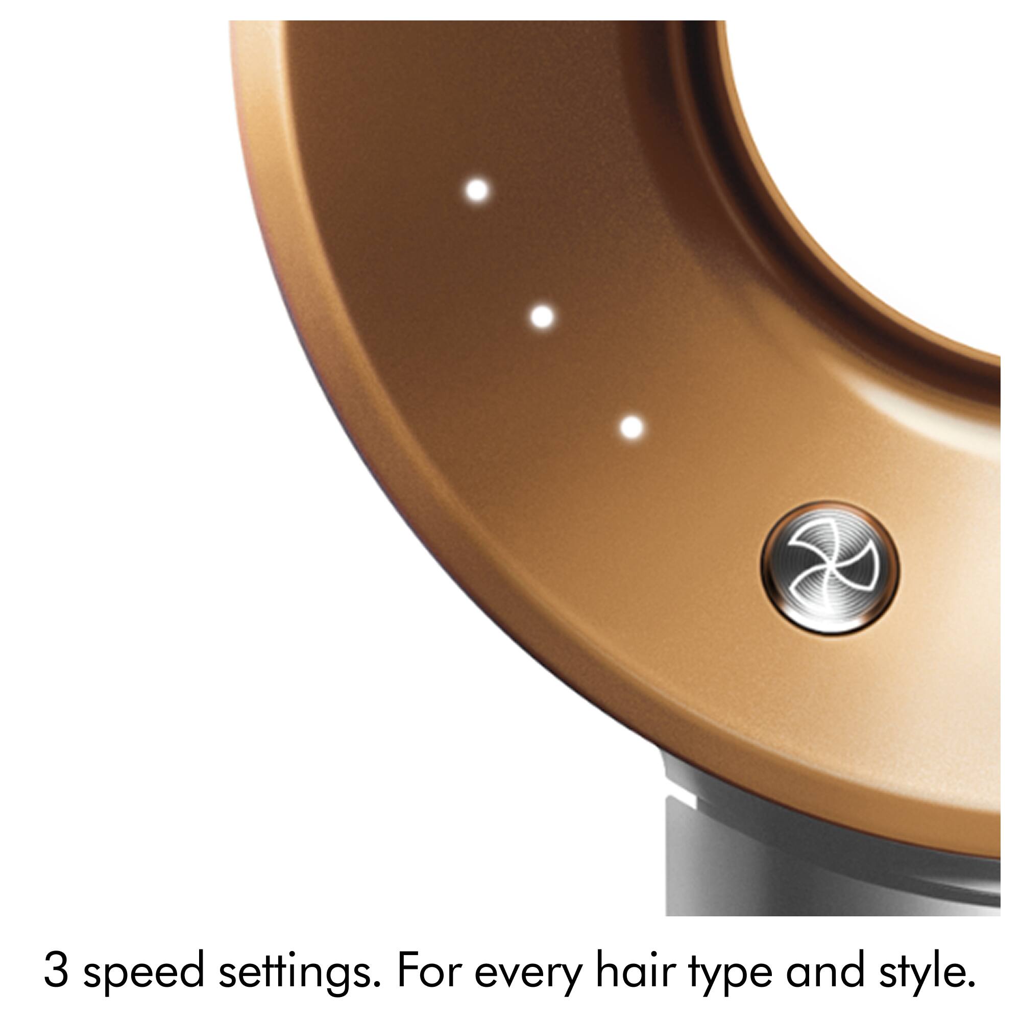 3 speed settings. For every hair type and style.
