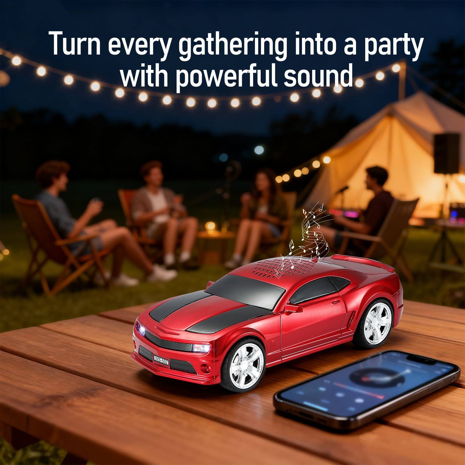 Turn every gathering into a party with powerful sound.