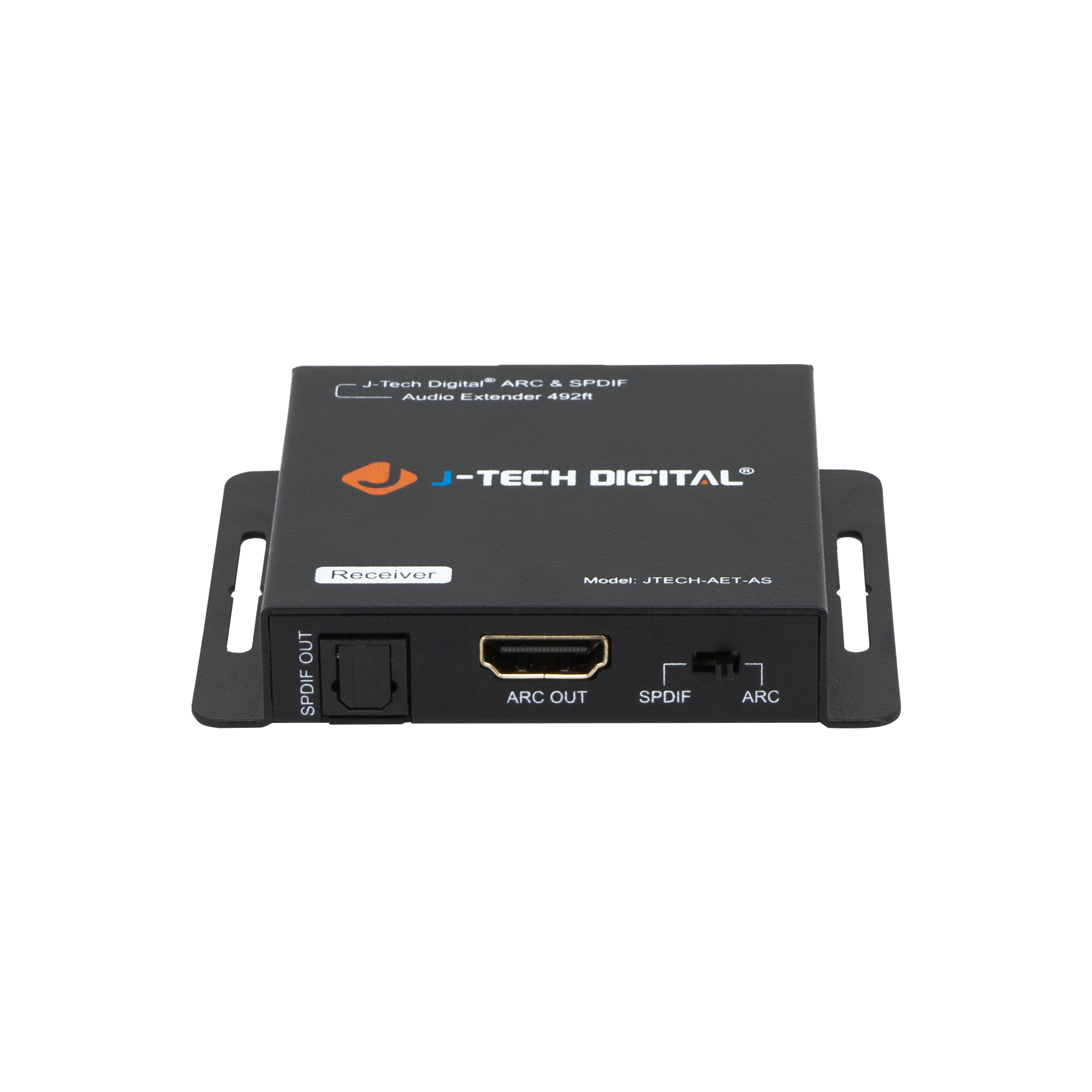 J-Tech Digital ARC & SPDIF Audio Extender 492R -TECH DIGITAL Receiver Model JTECH-AET-AS OUT SPDIF ARC OUT SPDIF ARC