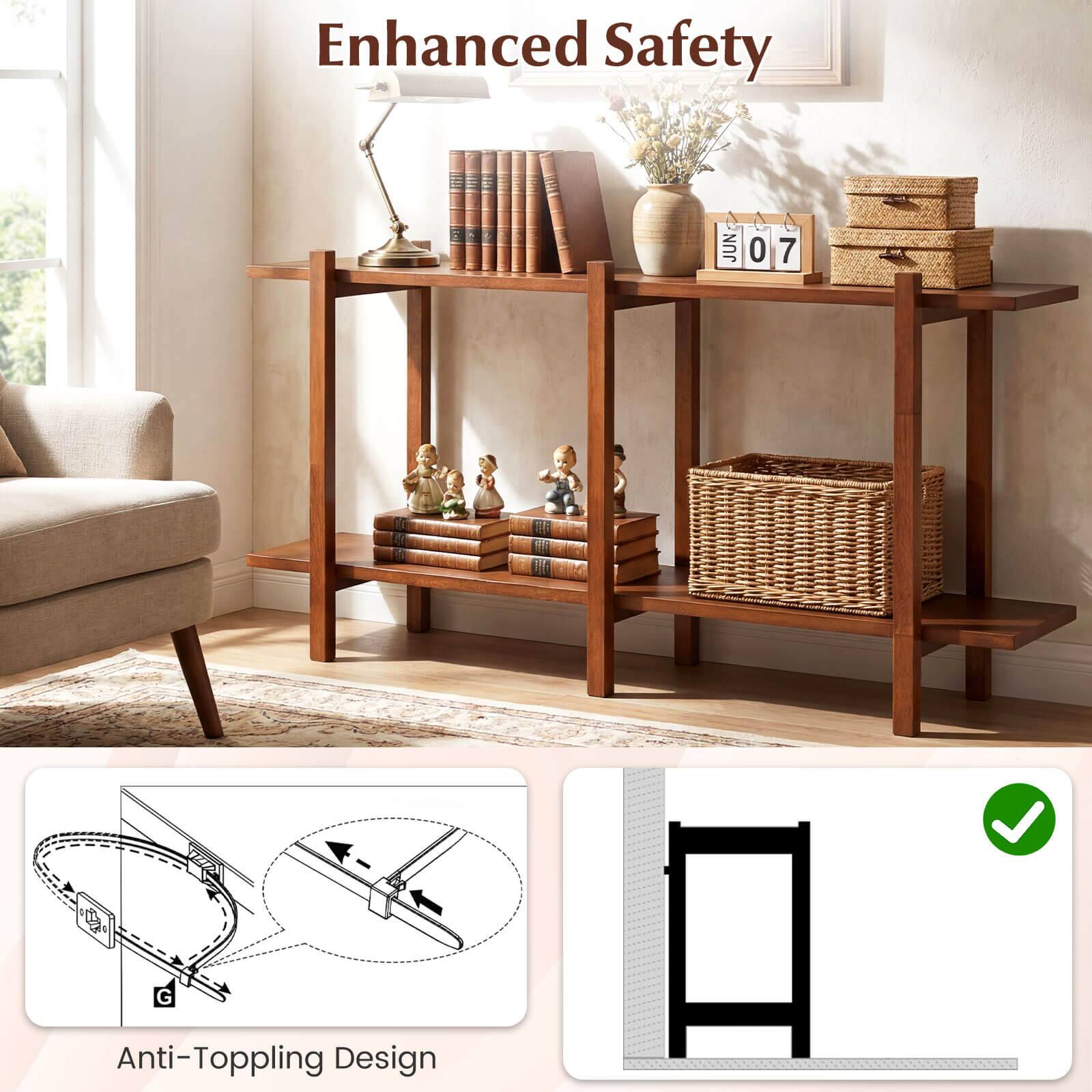 Enhanced Safety  
Anti-Toppling Design