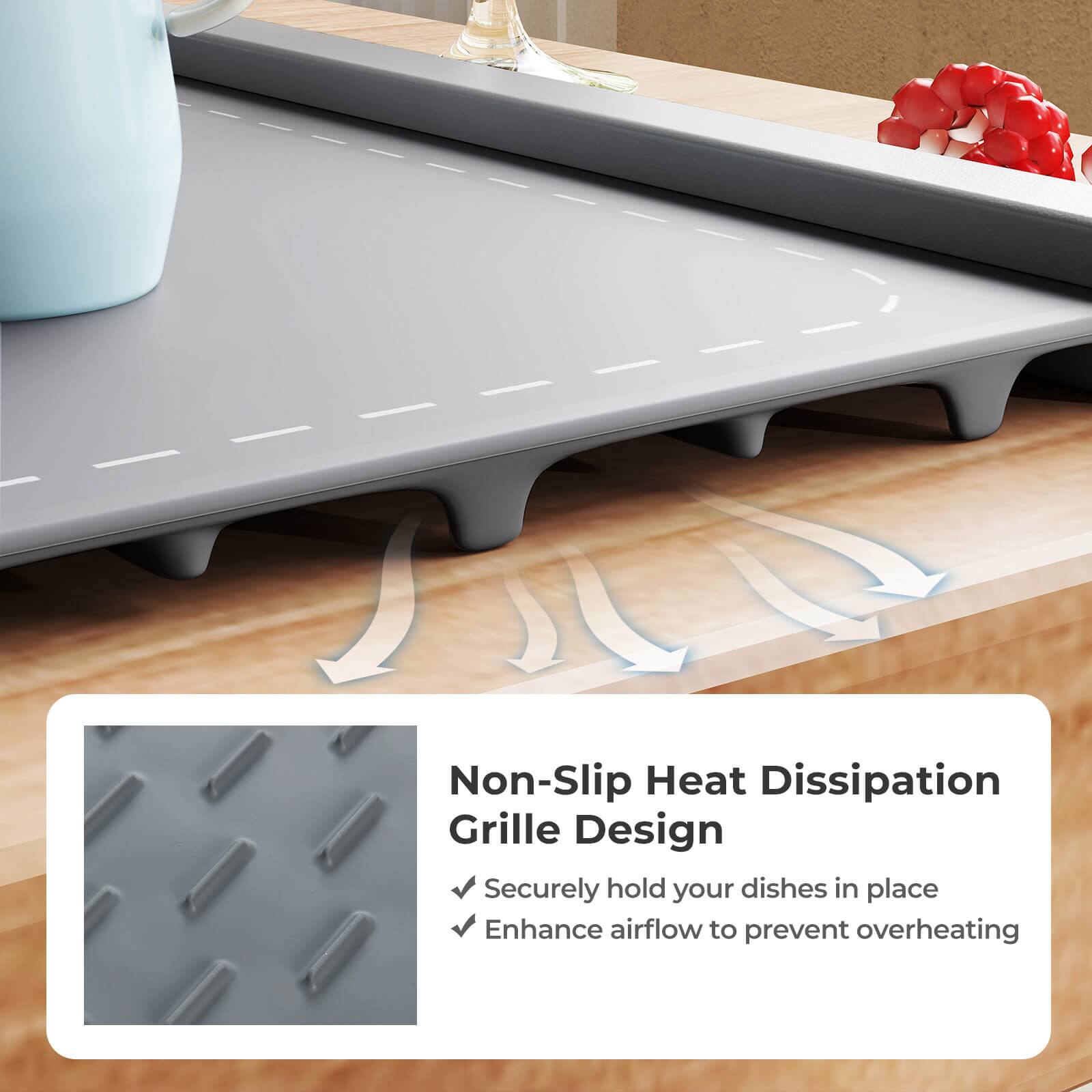 Non-Slip Heat Dissipation Grille Design  
- Securely hold your dishes in place  
- Enhance airflow to prevent overheating