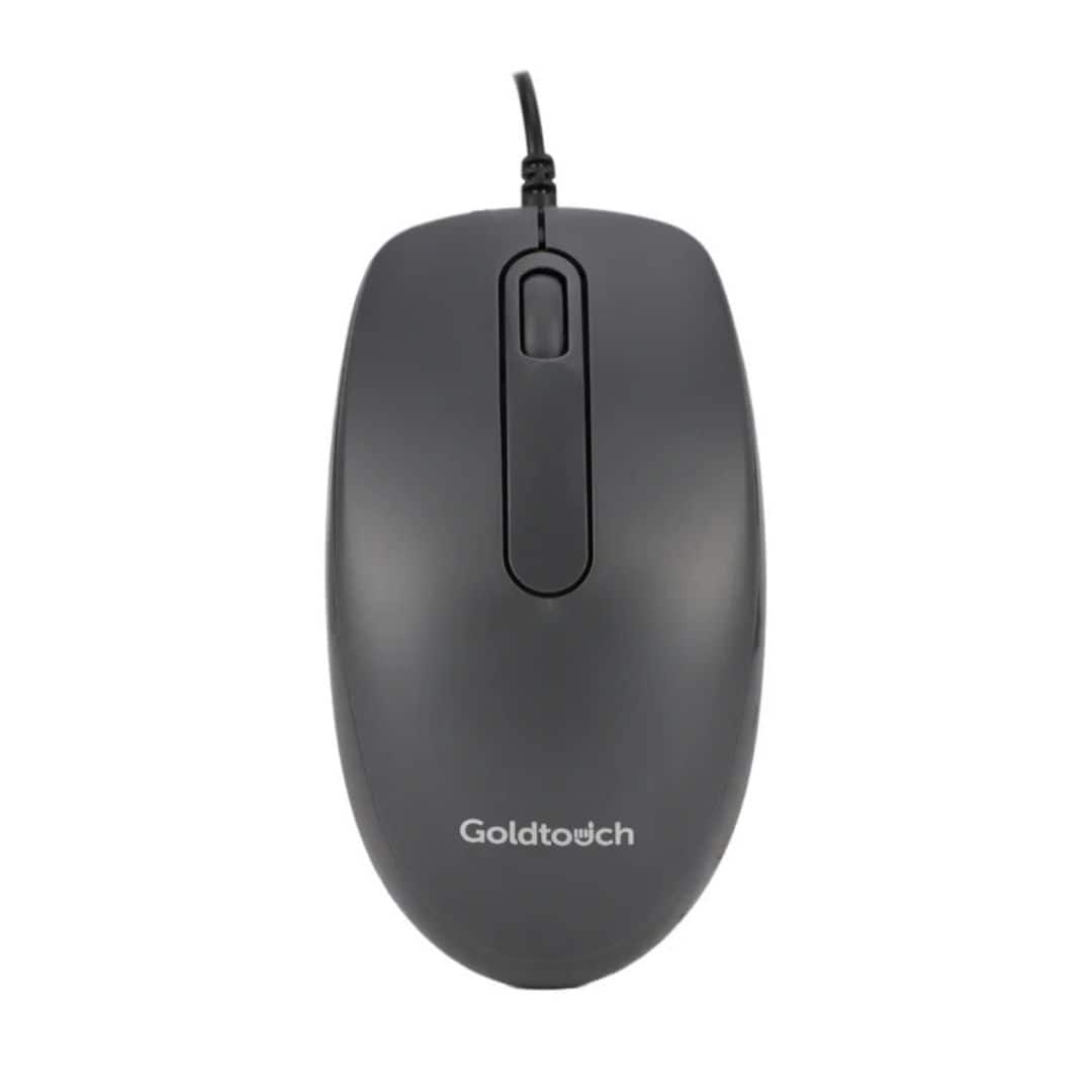 Goldtouch - USB Wired Office Mouse – Optical, 3 Buttons, Scroll Wheel, Plug-and-Play - Wired - Black