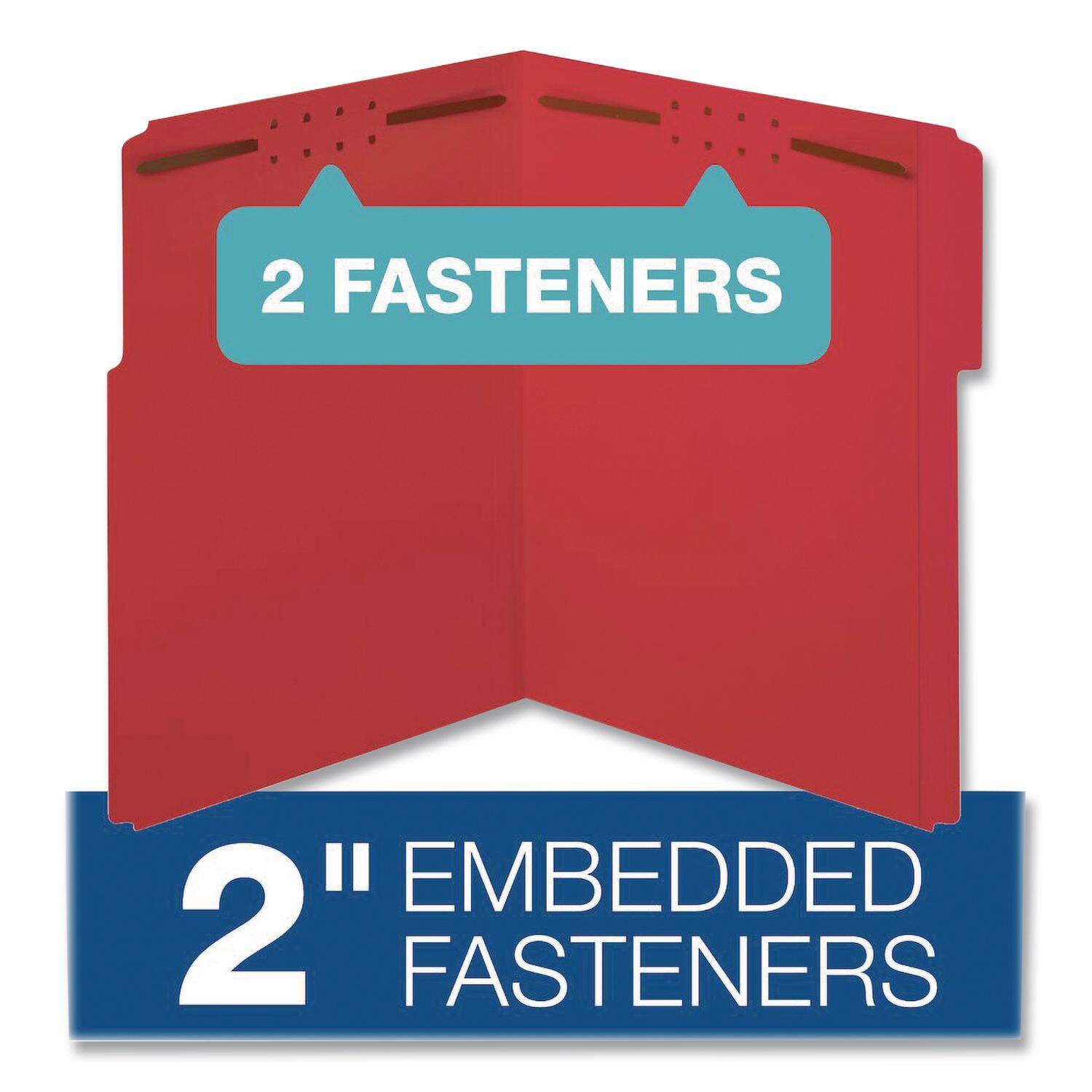 2 Fasteners  
2" Embedded Fasteners