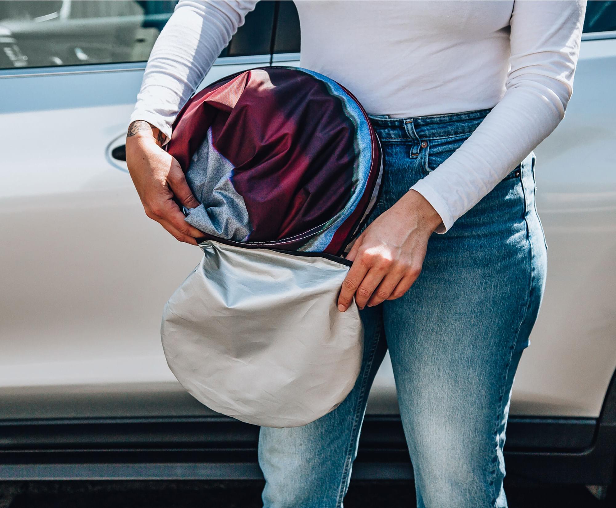 Alt View 10. Surreal Entertainment - Halloween Michael Myers Sunshade for Car Windshield | 64 x 32 Inches - Blue.