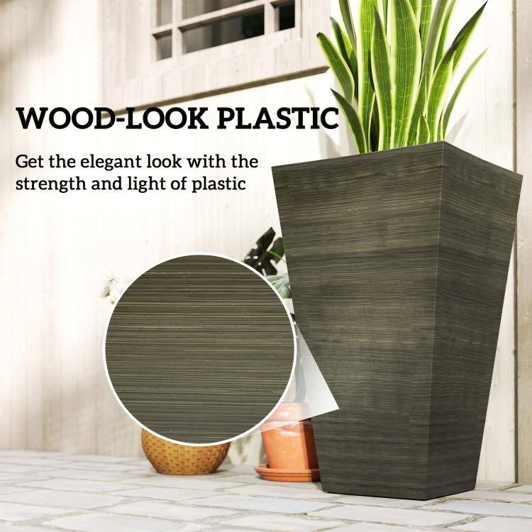 WOOD-LOOK PLASTIC

Get the elegant look with the strength and light of plastic
