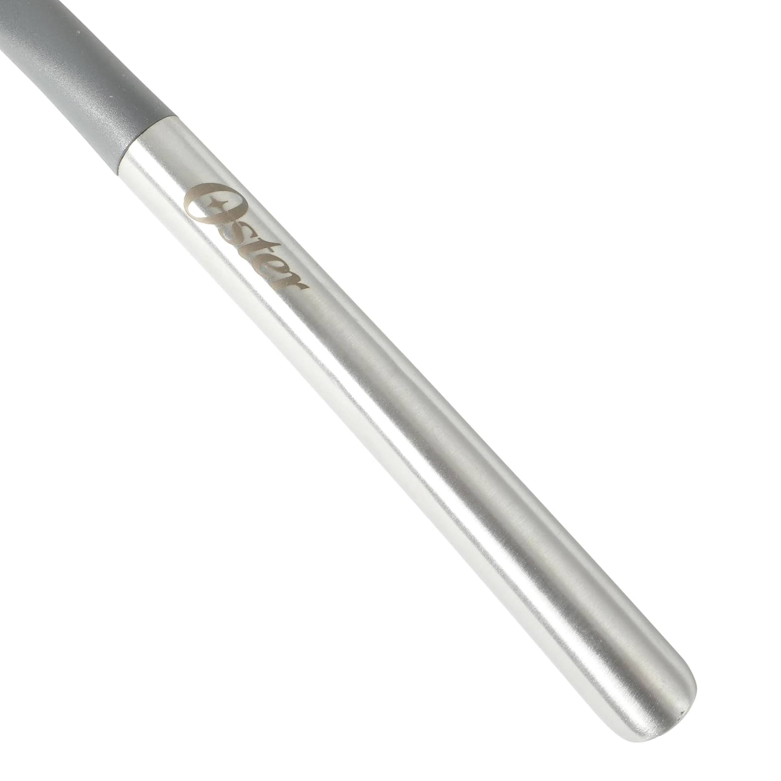 Alt View 2. Oster - Oster Chadswyck 11 Inch Silicone Turner Spatula With Stainless Steel Handle in Silver.