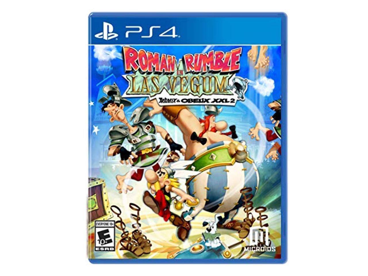 PS4 ROMAN RUMBLE IN LAS VEGUM Isterix OBEUX XXL 2 EVERYONE 10+ ESAD 2otl MICROIDS
