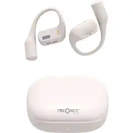 Freqncy Sound - FQ1100IVY Open-Ear True Wireless Bluetooth Stereo Earbuds - Ivory - White