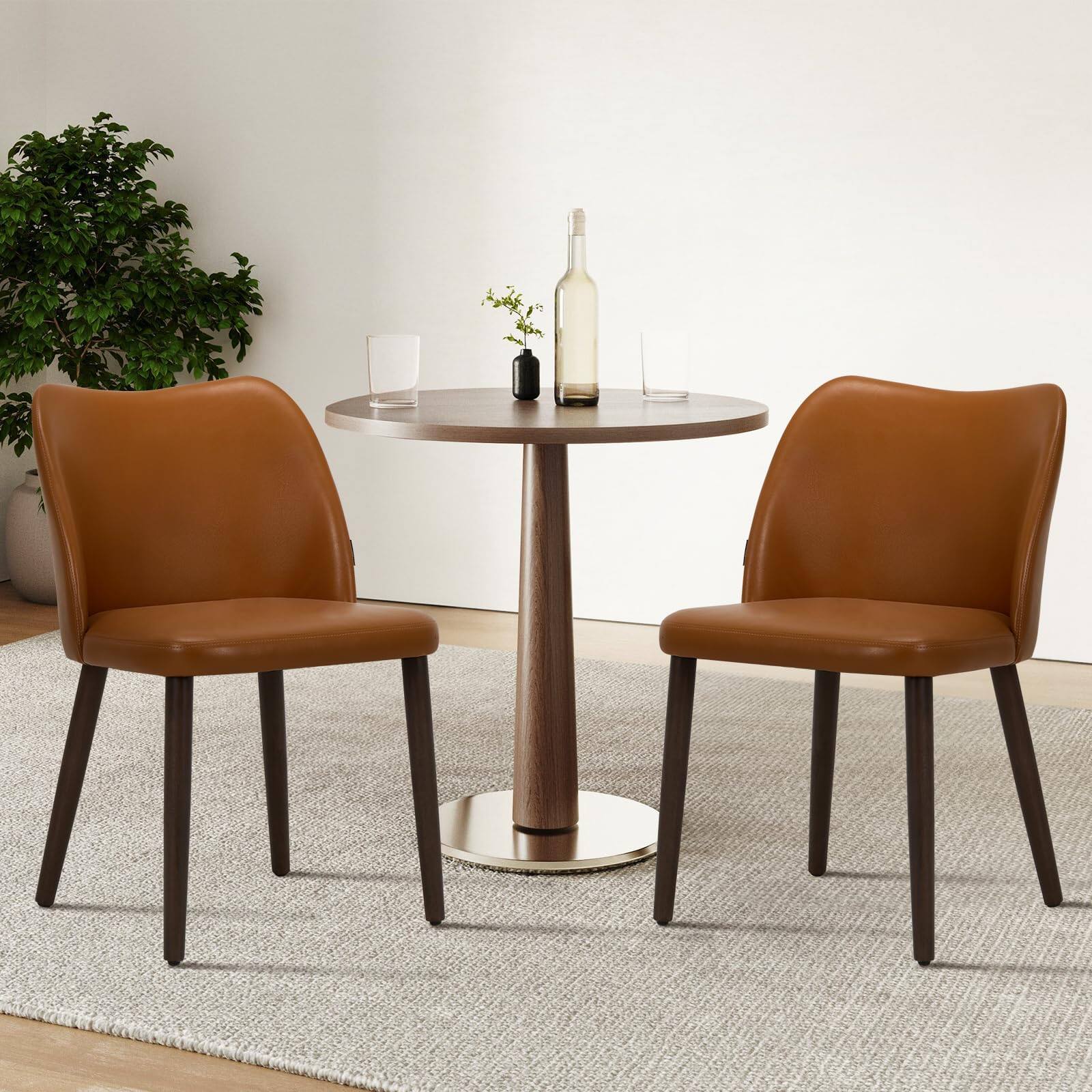 Light Brown Set of 2 Retro