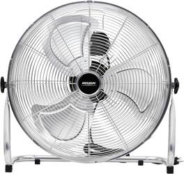 Winado - 12'' Floor Fans, High Velocity Heavy Duty Metal Industrial Floor Fan for Commercial & Residential, High Power Fan - Silver