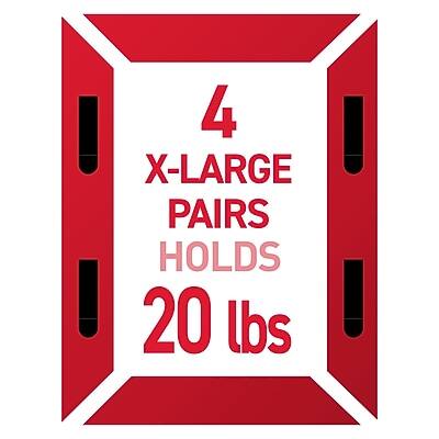4 X-Large Pairs Holds 20 lbs