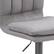 Alt View 17. CorLiving - Palmer Adjustable Channel Tufted Upholstered Barstool (set of 2) - Gray.