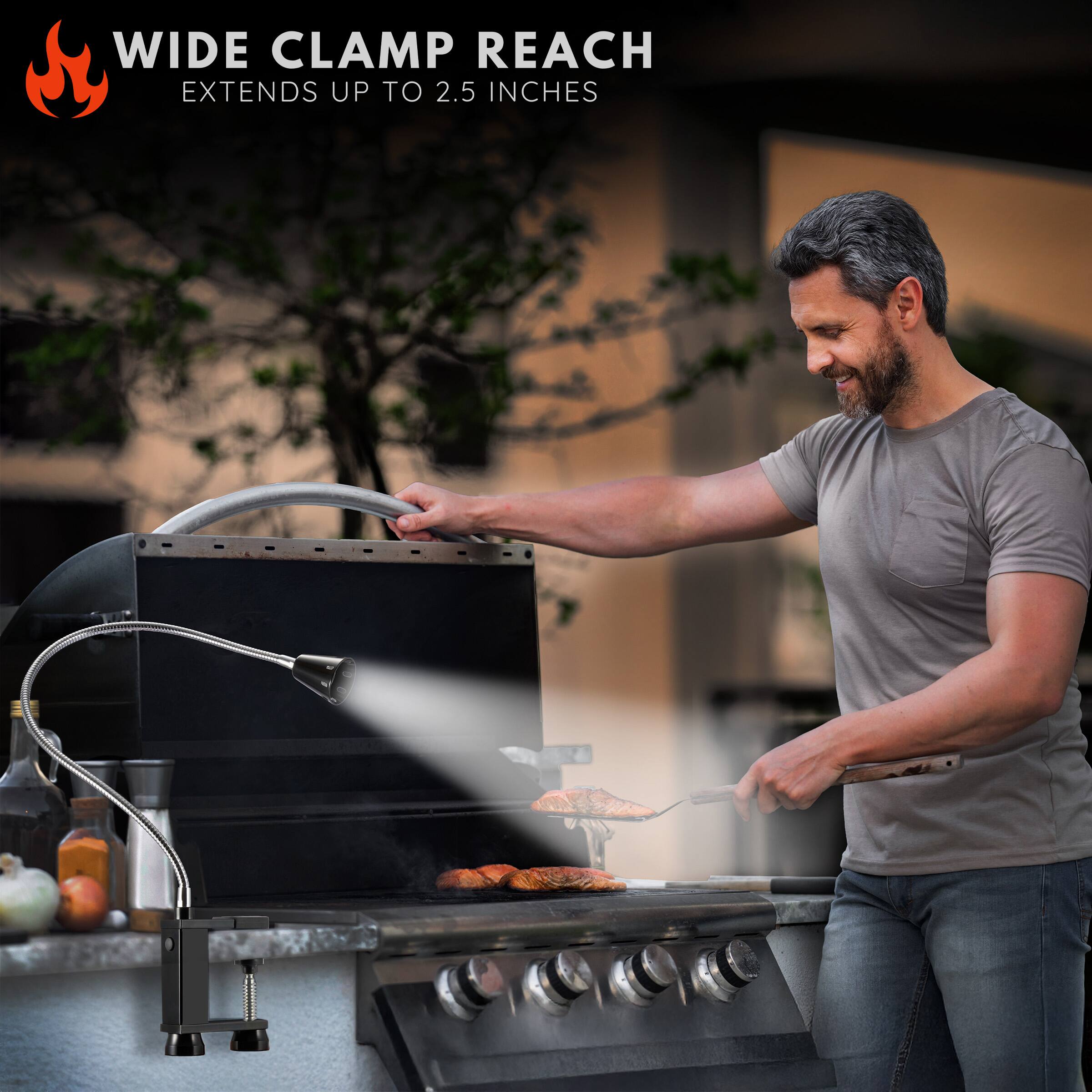 WIDE CLAMP REACH  
EXTENDS UP TO 2.5 INCHES