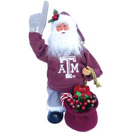Santa's Workshop - Texas A&M Aggies 12" Animated Musical Santa - Red