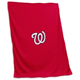 Logo Brands - Washington Nationals 54'' x 84'' Sweatshirt Blanket - Multicolor