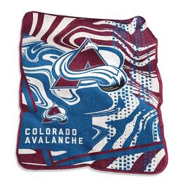 Logo Brands - Colorado Avalanche 50" x 60" Swirl Raschel Throw Blanket - Multicolor