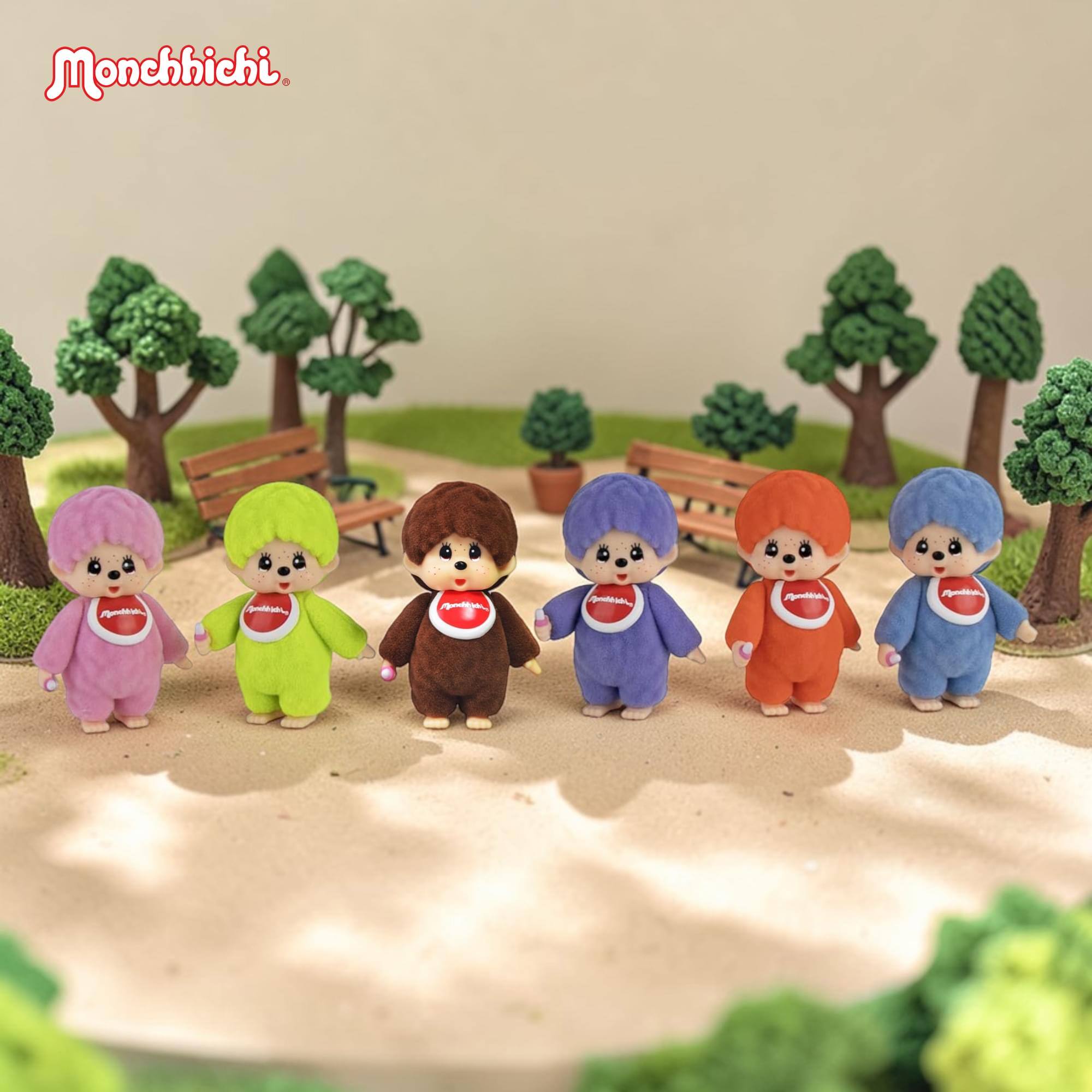 Alt View 3. Super Impulse - World's Smallest Monchhichi Plush Blind Box | One Random - Multi-Colored.
