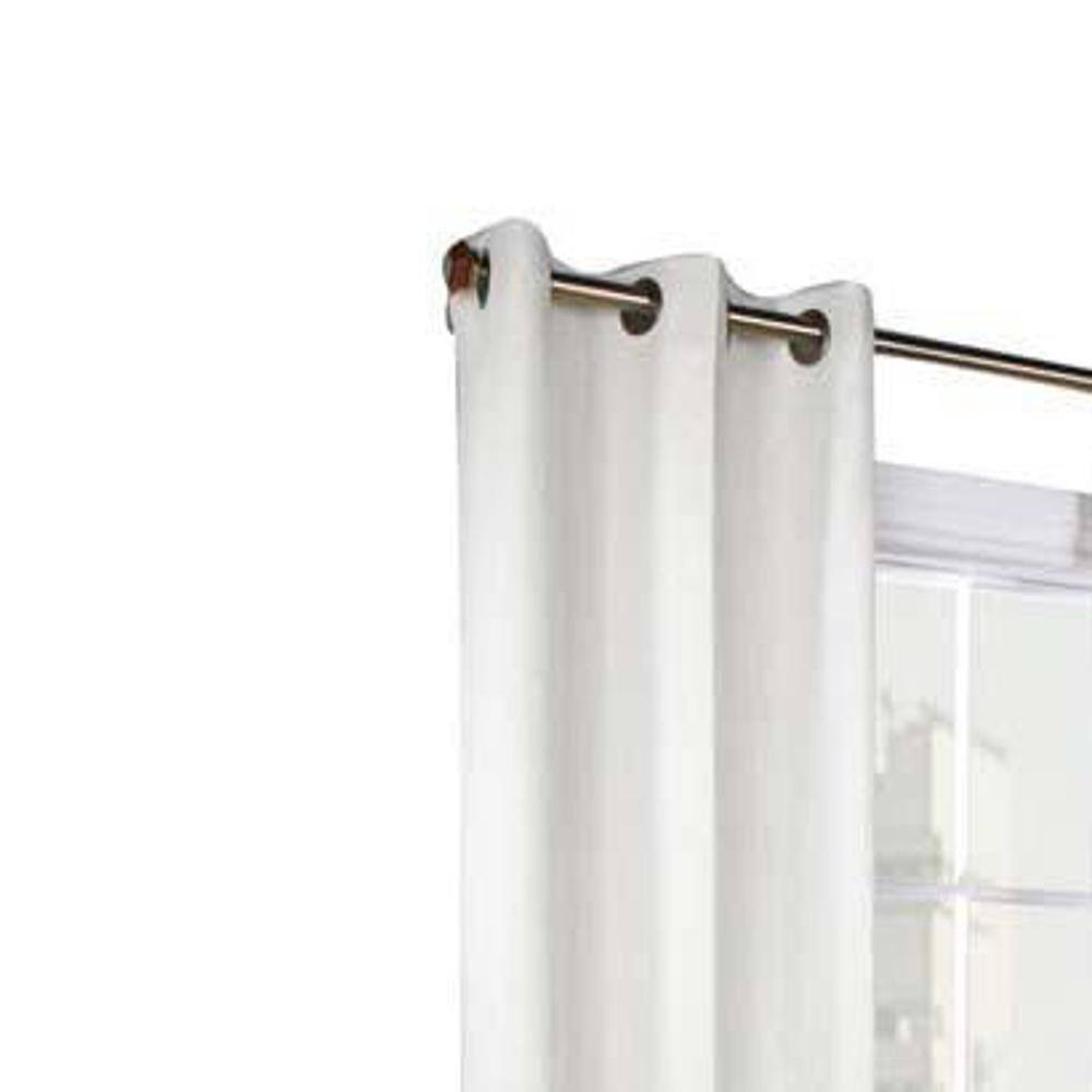 Angle. Commonwealth Home Fashions - Commonwealth Thermalogic Weather Cotton Fabric Grommet Top Panel Pair - 80x63" - White - White.