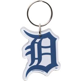 WinCraft - Detroit Tigers High Definition Team Logo Key Ring - White