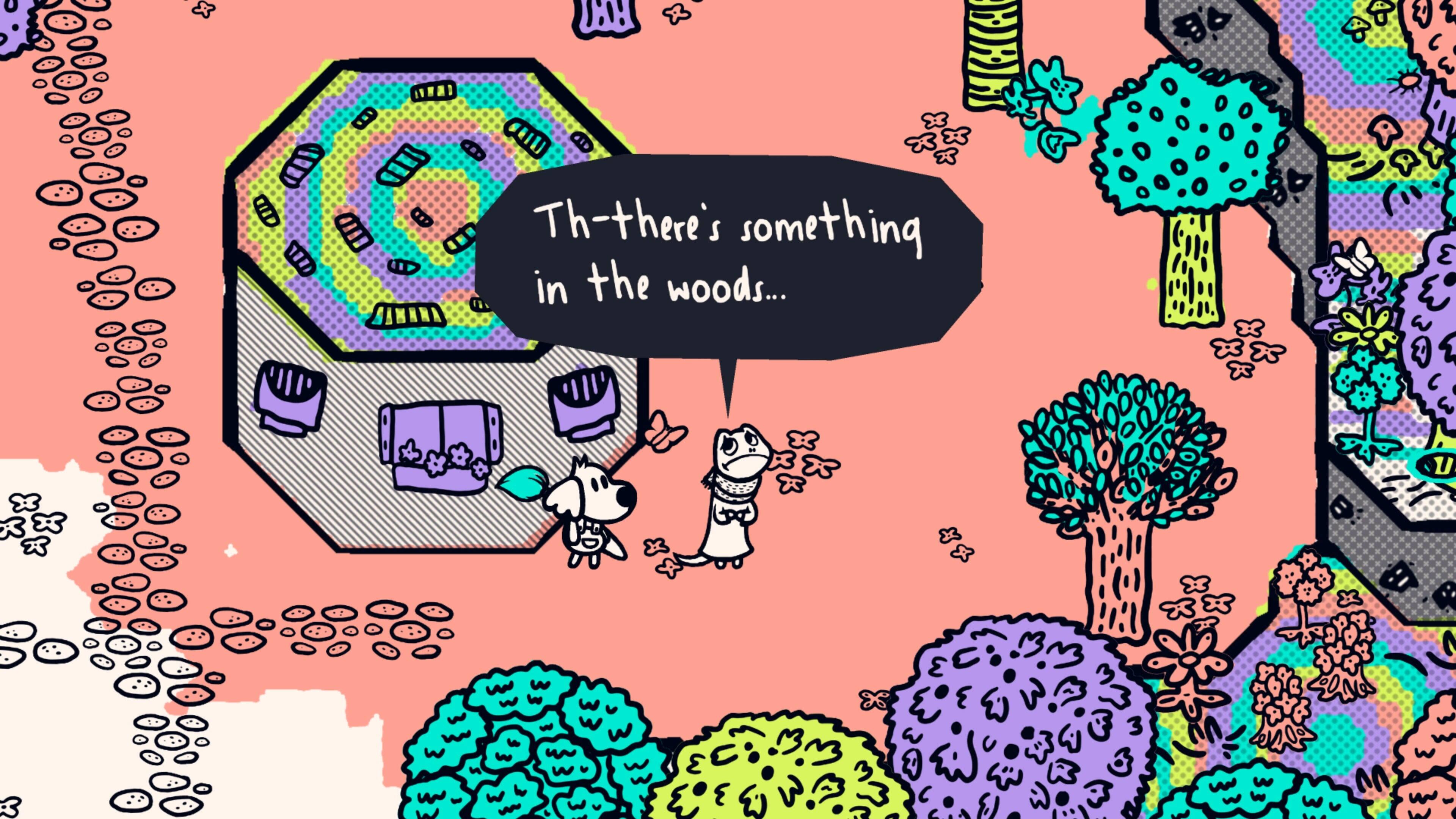 Th-there's something in the woods...
