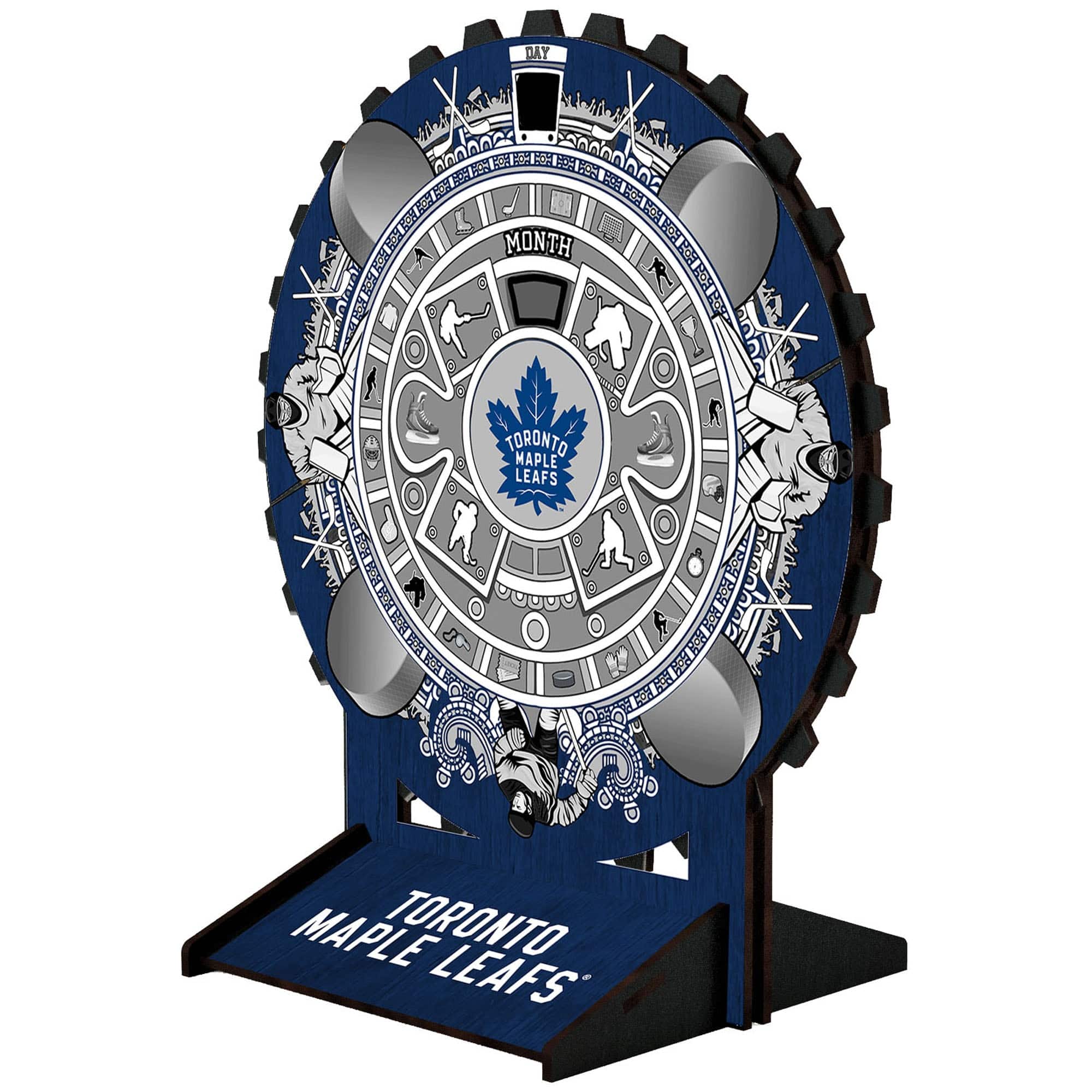 Fan Creations - Toronto Maple Leafs Aztec Circle Desk Calendar - Multicolor