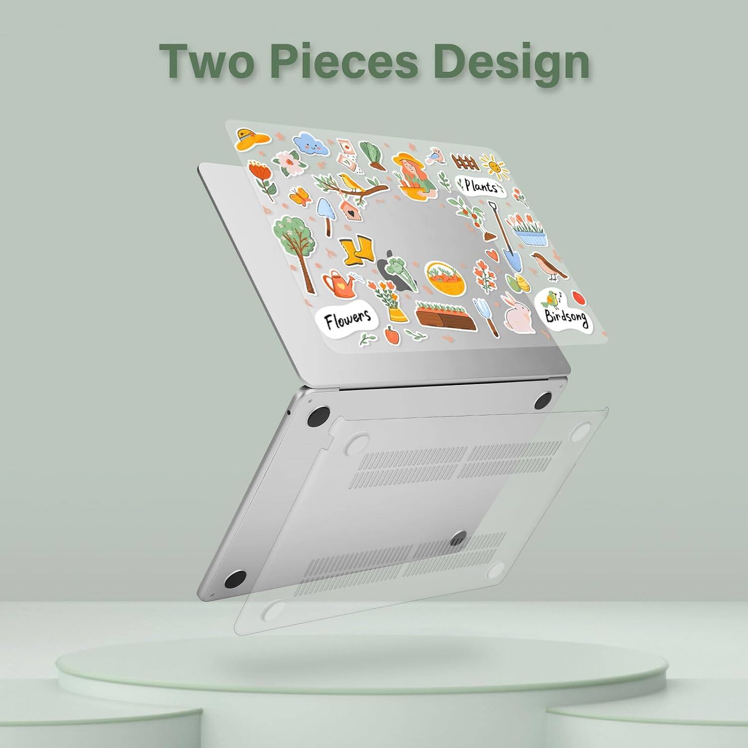 Two Pieces Design  
Plants' Flowers Birds' Song