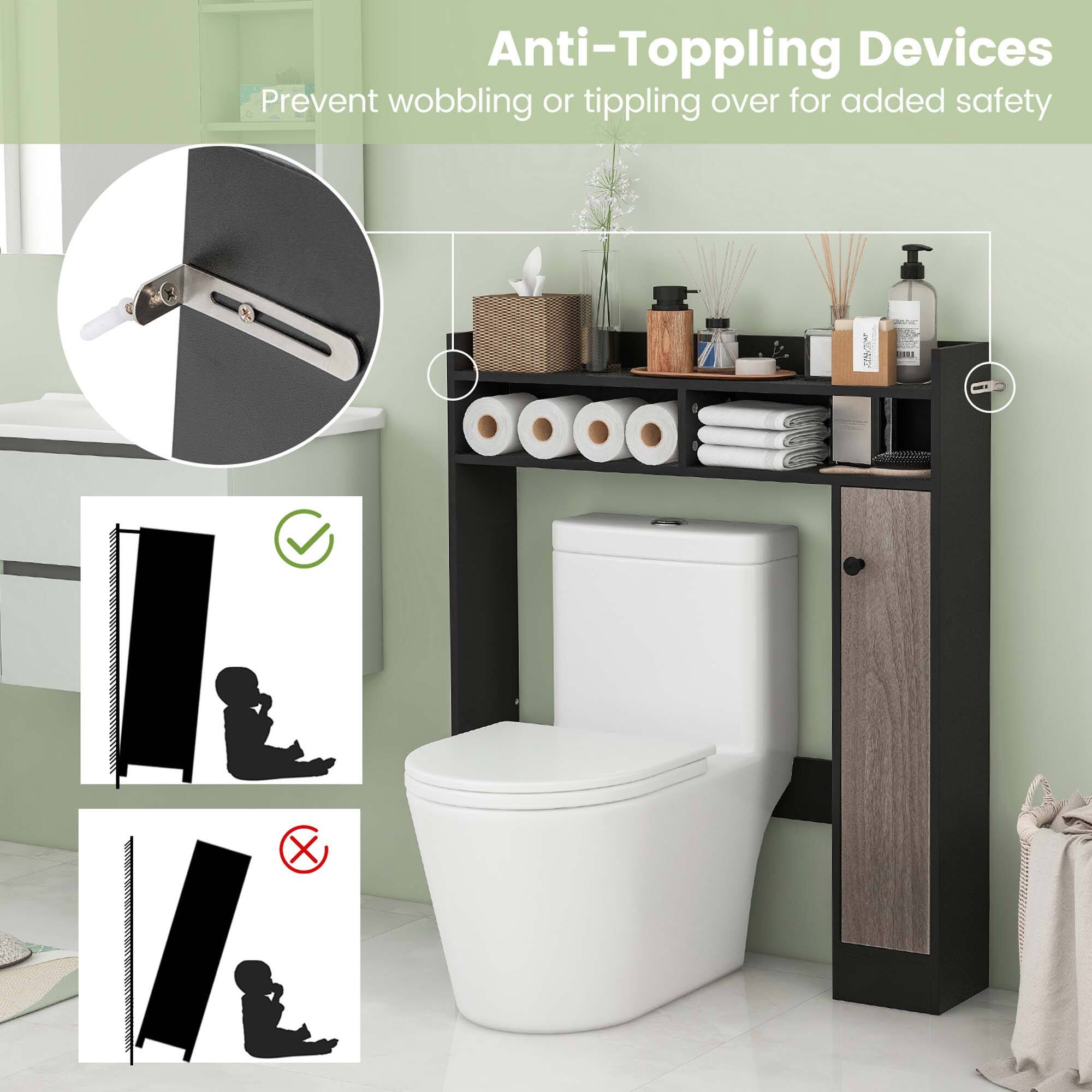 Anti-Toppling Devices Prevent wobbling or tippling over for added safety