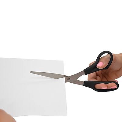 Alt View 2. Westcott - All Purpose 8" Stainless Steel Standard Scissors, Pointed Tip, 3/Pack - Black.