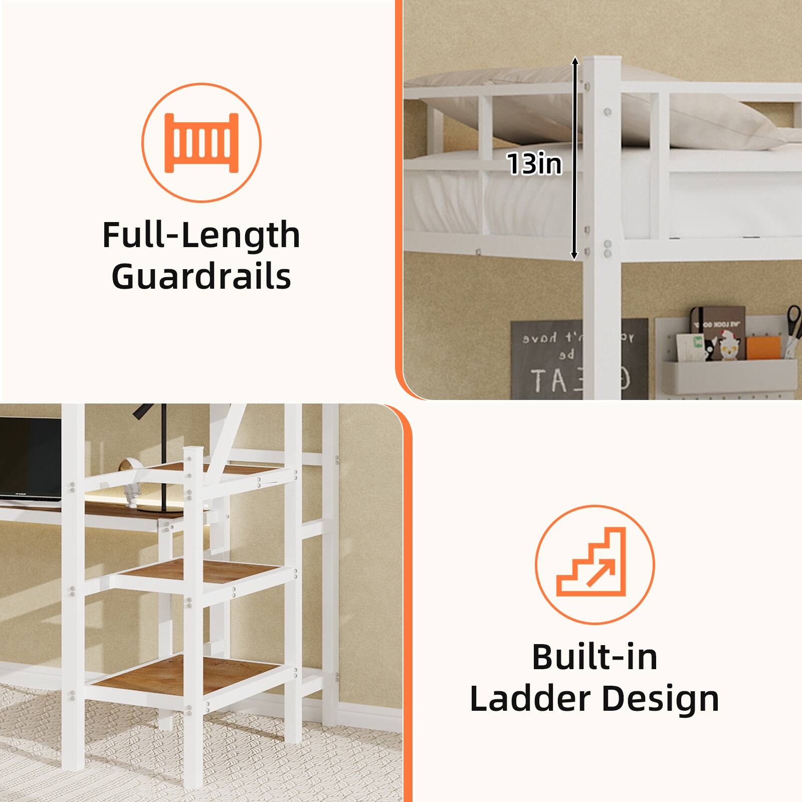13in Full-Length Guardrails have to be EAT or D d0 - I O Built-in Ladder Design