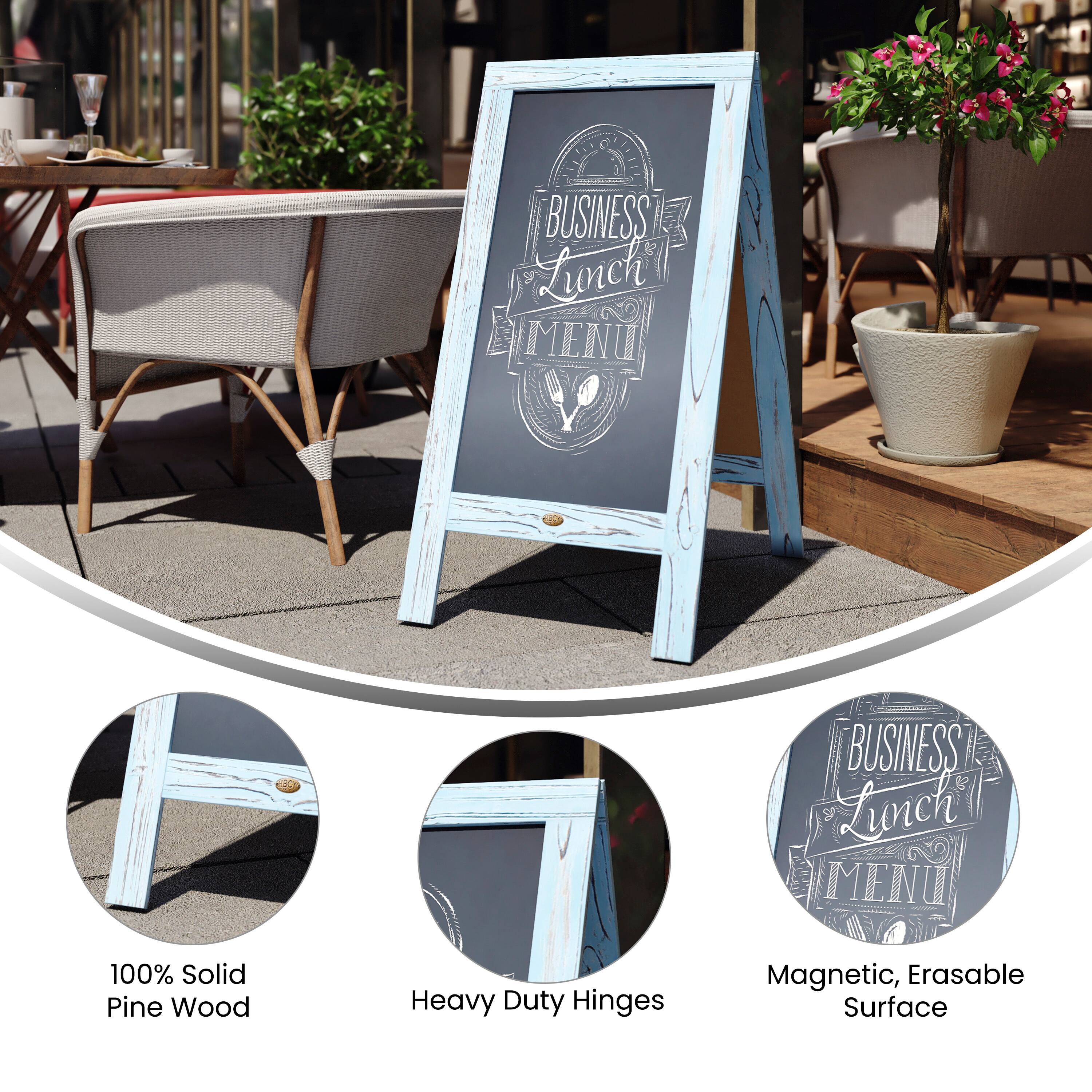 BUSINESS Lunch MENU

100% Solid Pine Wood
Heavy Duty Hinges
Magnetic, Erasable Surface
