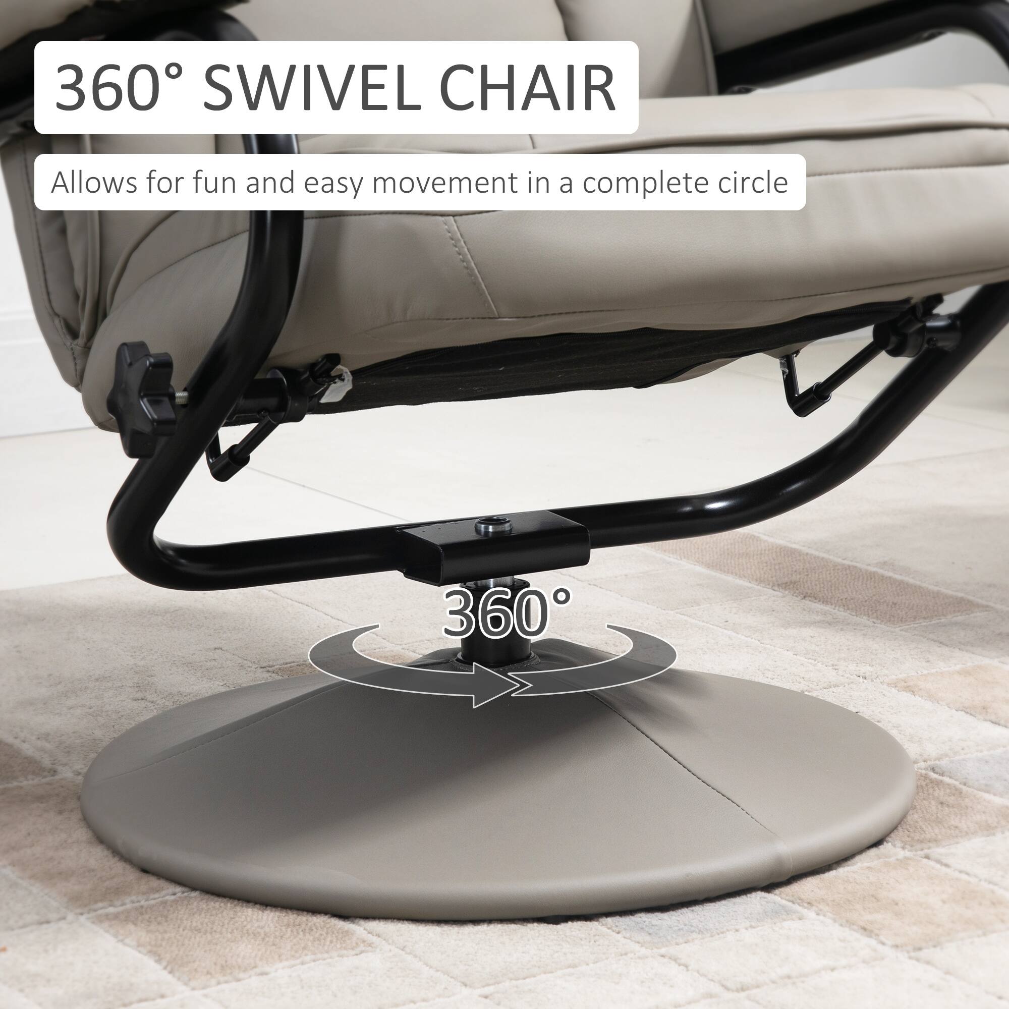 360° SWIVEL CHAIR  
Allows for fun and easy movement in a complete circle